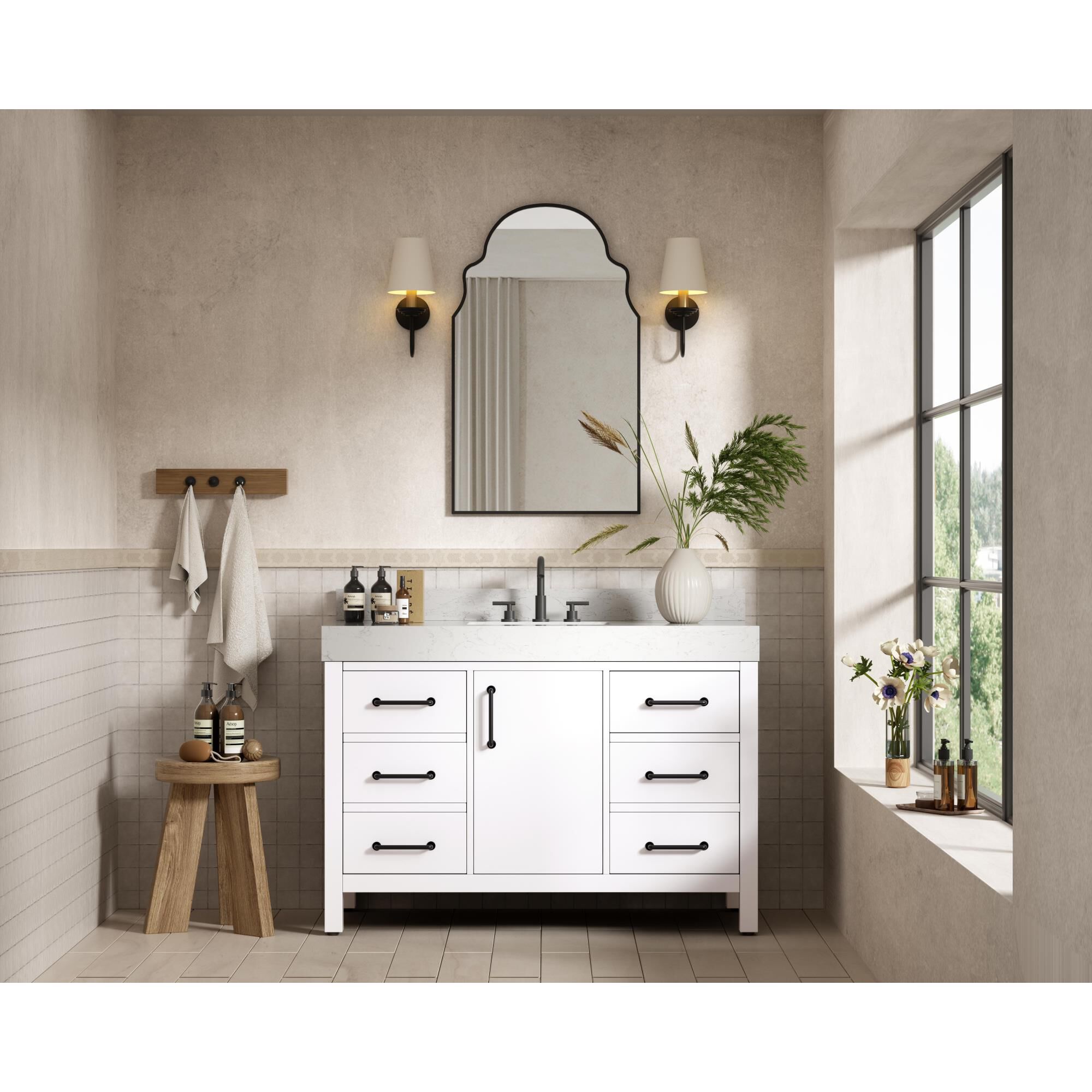 Nathan 48 Inch Bath Vanity by Elegant Dcor
