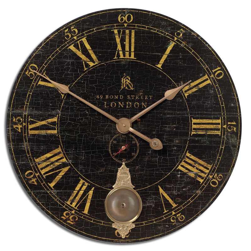 Bond Street Wall Clock by Uttermost