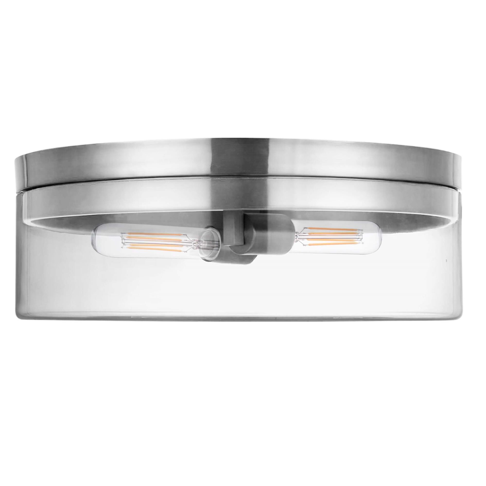 Shown in Polished Chrome finish and Clear glass