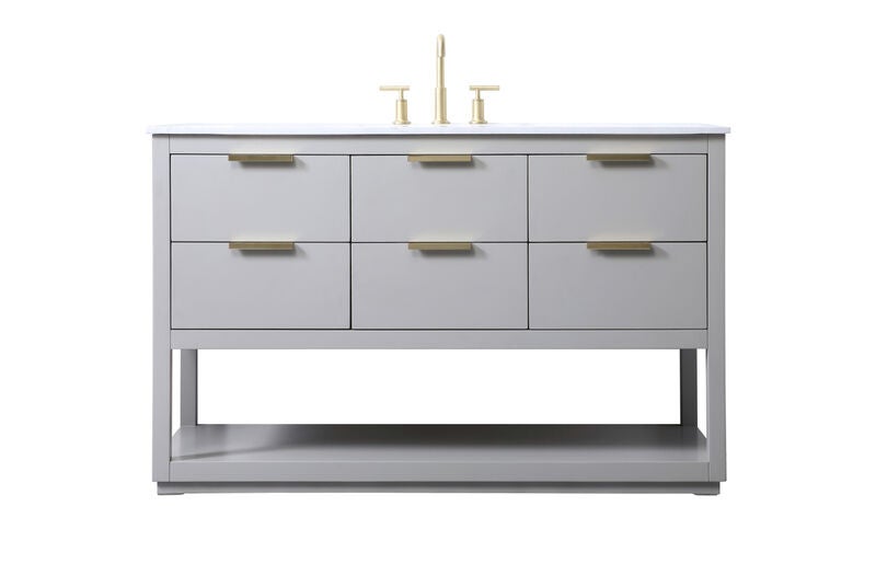 Larkin 54 Inch Bath Vanity by Elegant Decor