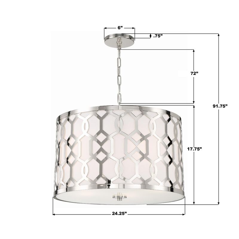 Libby Langdon Jennings 24 Inch Large Pendant by Crystorama