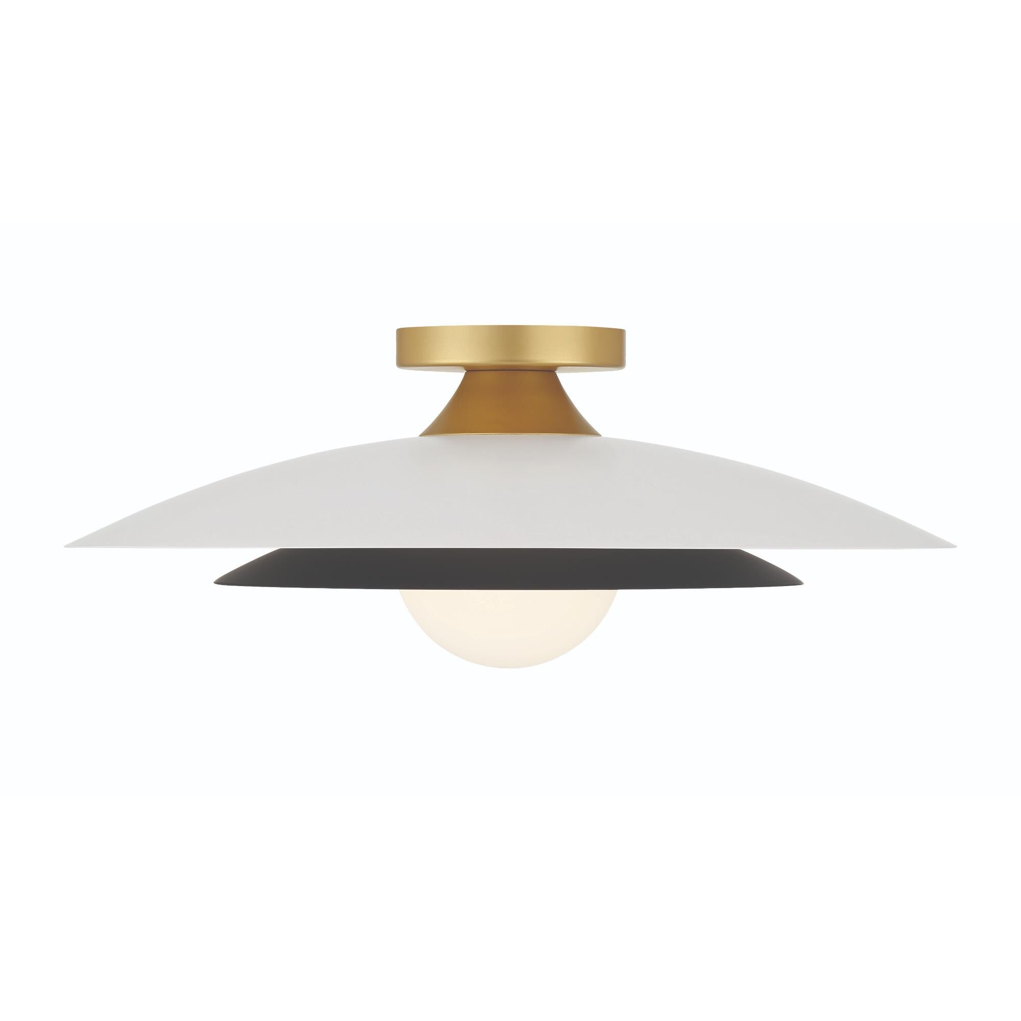 Welsh 18 Inch 1 Light LED Semi Flush Mount by Eurofase Lighting