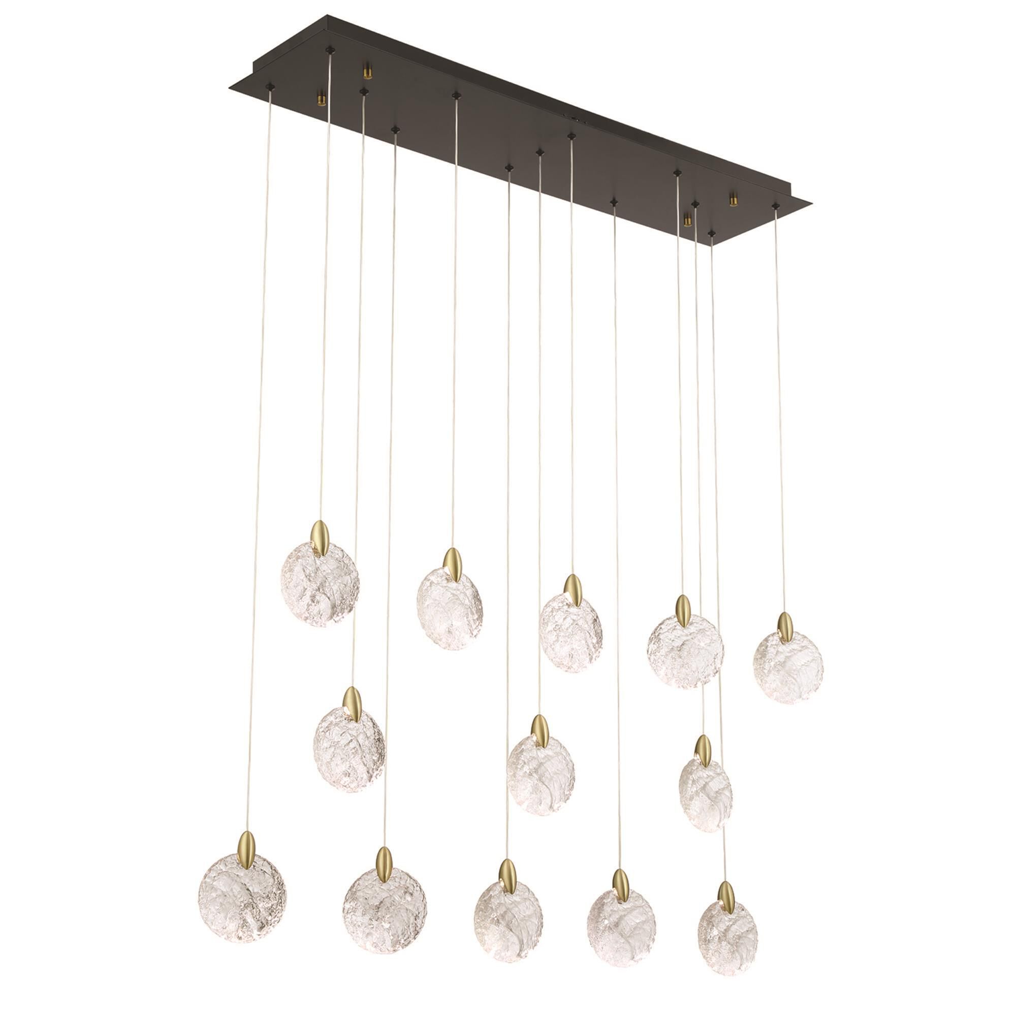 Snowflake 40 Inch Linear Suspension Light by Artcraft