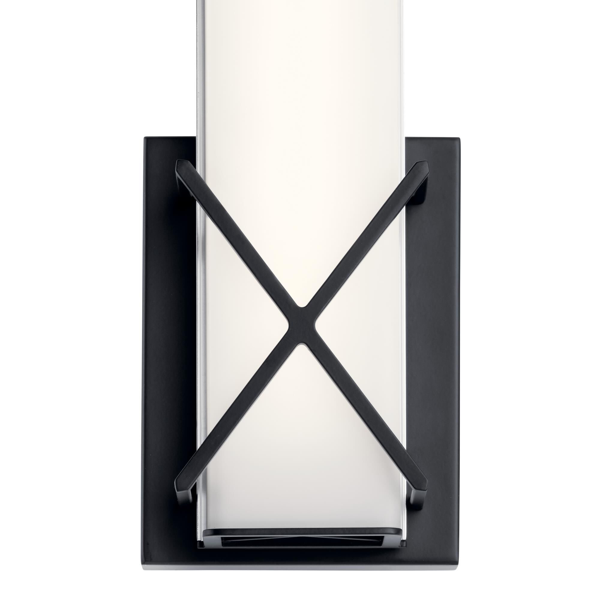 Shown in Matte Black finish and Satin Etched White glass