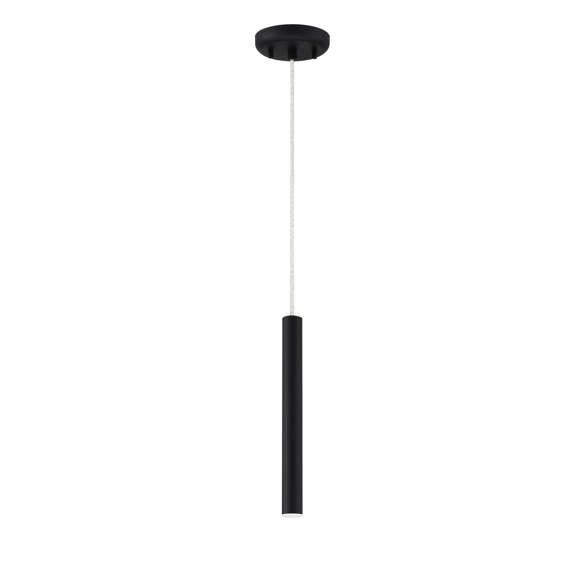 Shown in Matte Black finish and Steel glass and Steel shade