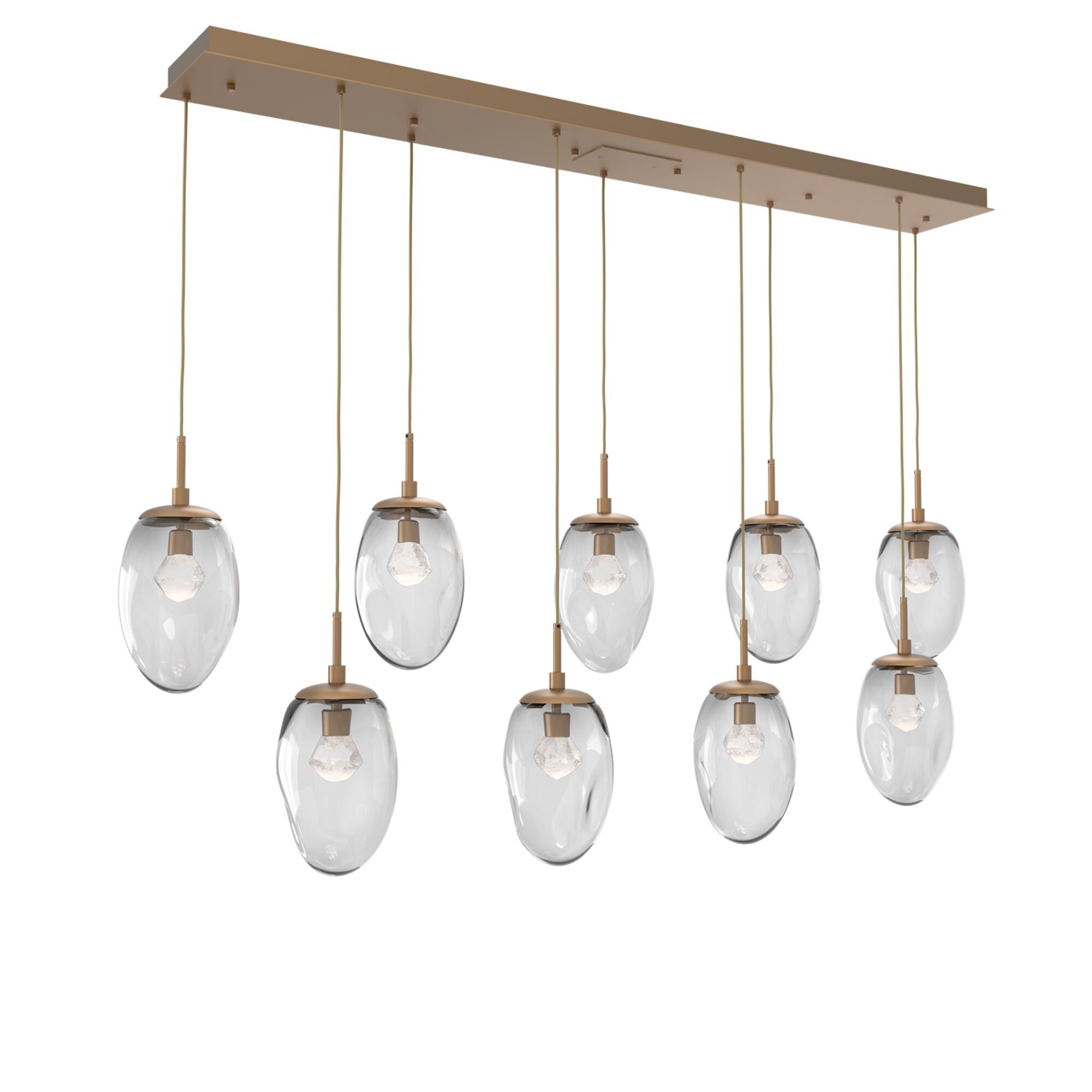 Shown in Novel Brass finish and Zircon Inner And Clear Outer glass