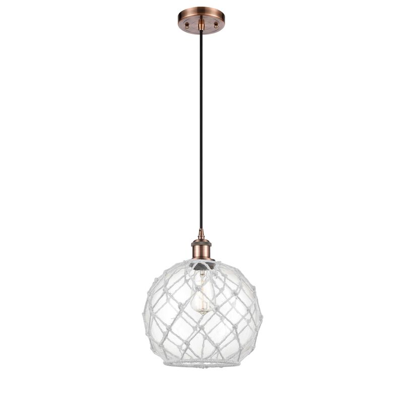Innovations Lighting Bruno Marashlian Farmhouse Rope 10 Inch Mini Pendant