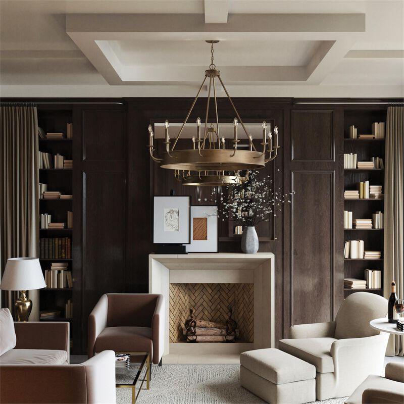 Nole 49 Inch 12 Light Chandelier by Capital Lighting Fixture Company