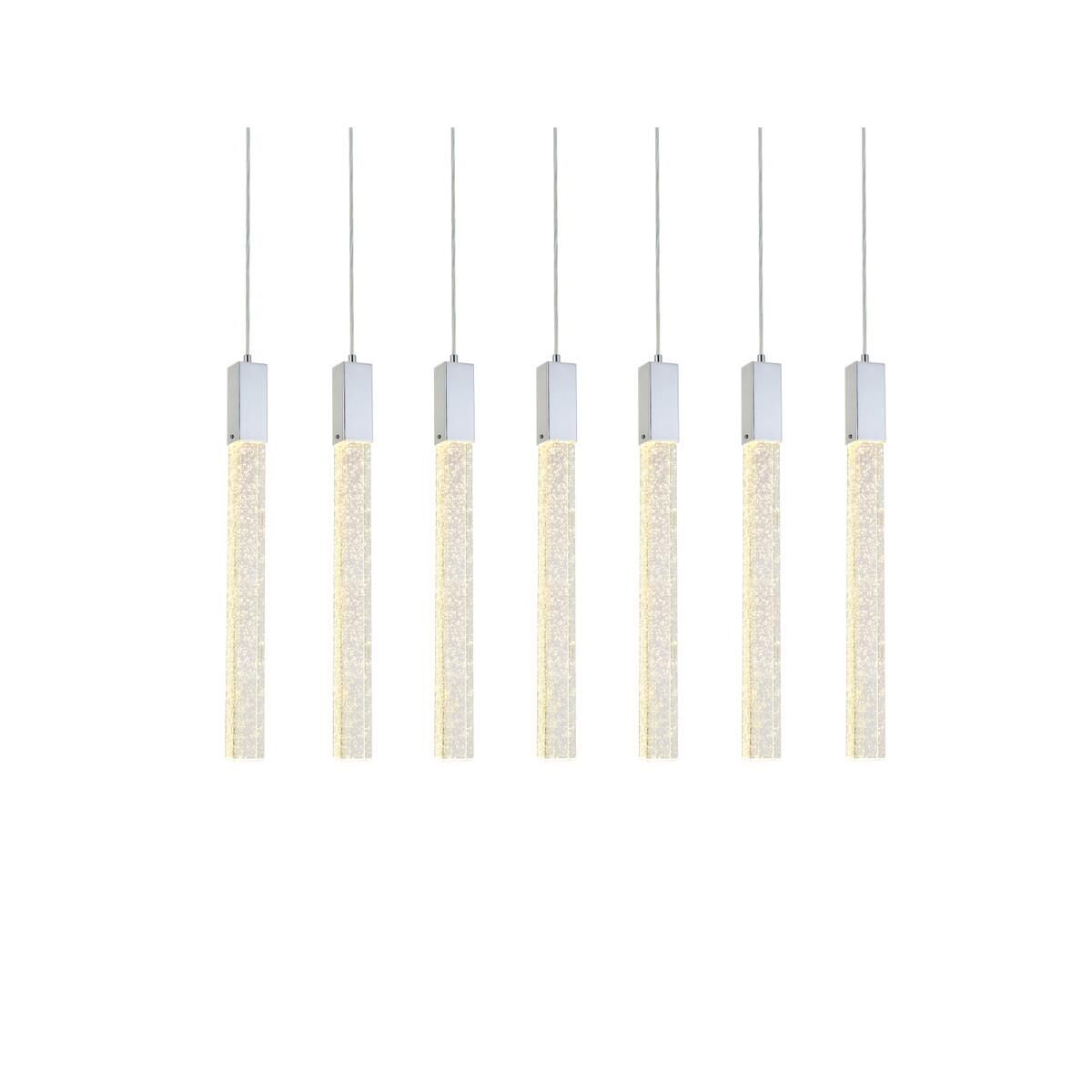 Weston 42 Inch 7 Light LED Linear Suspension Light by Elegant Lighting