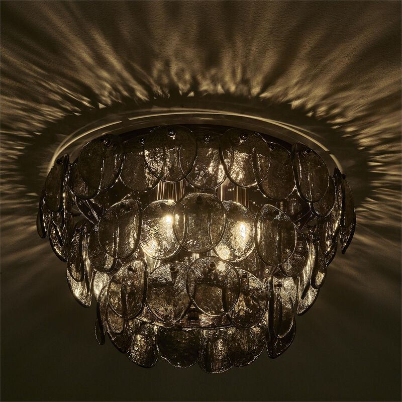 Uroko 20 Inch 4 Light Flush Mount by Kalco