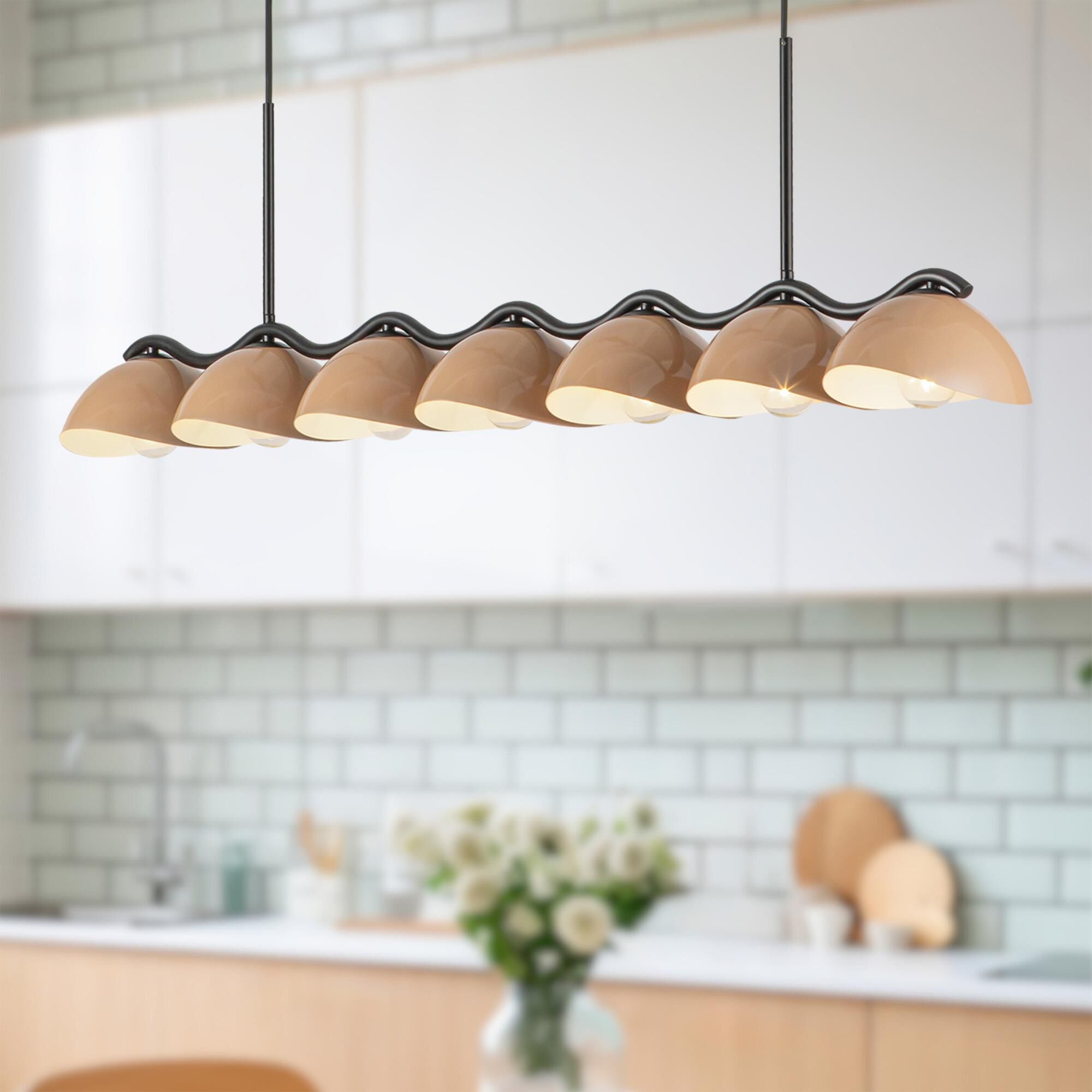 Shown in Black and Peach finish and Steel shade