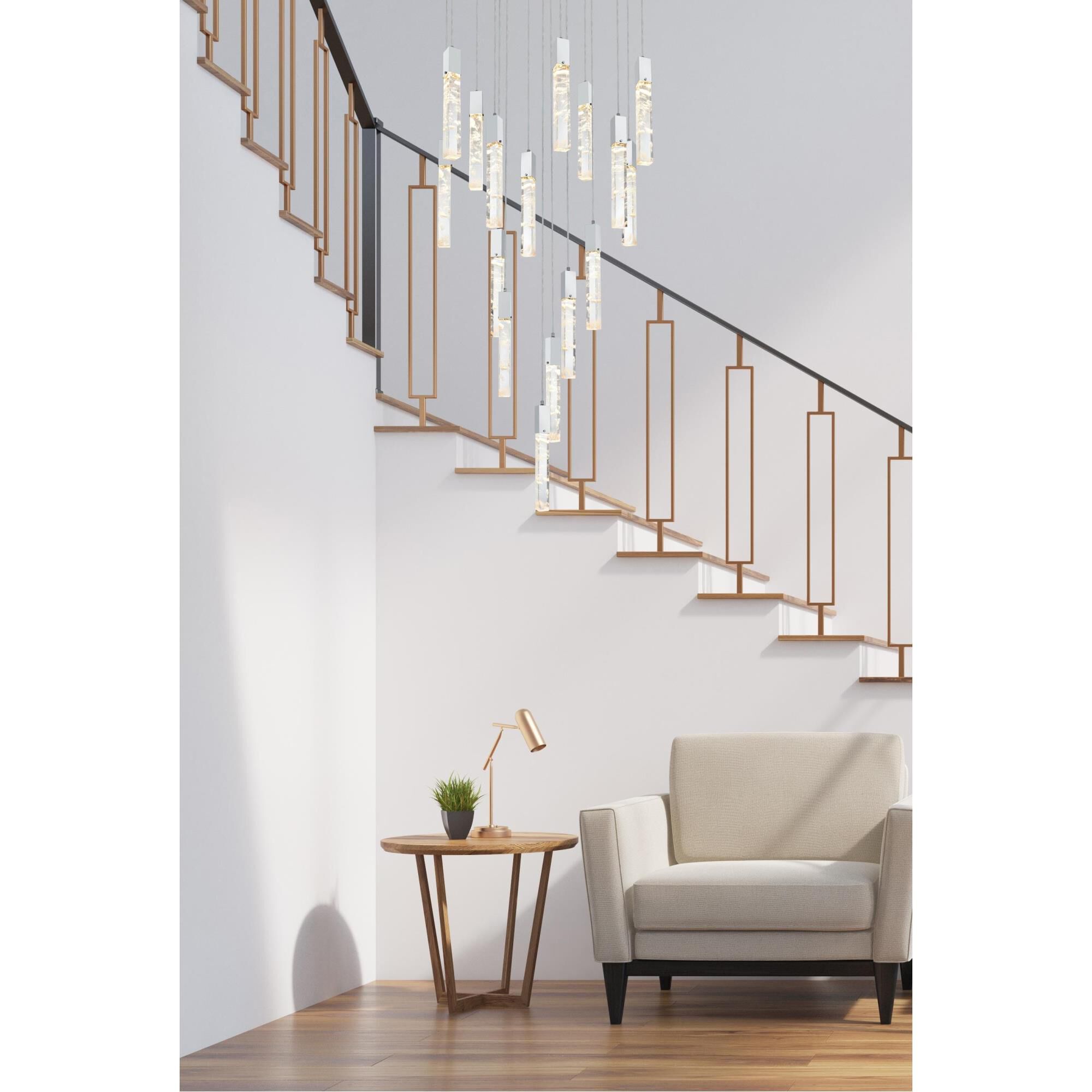 Shown in Chrome finish and Rc crystal and Clear glass