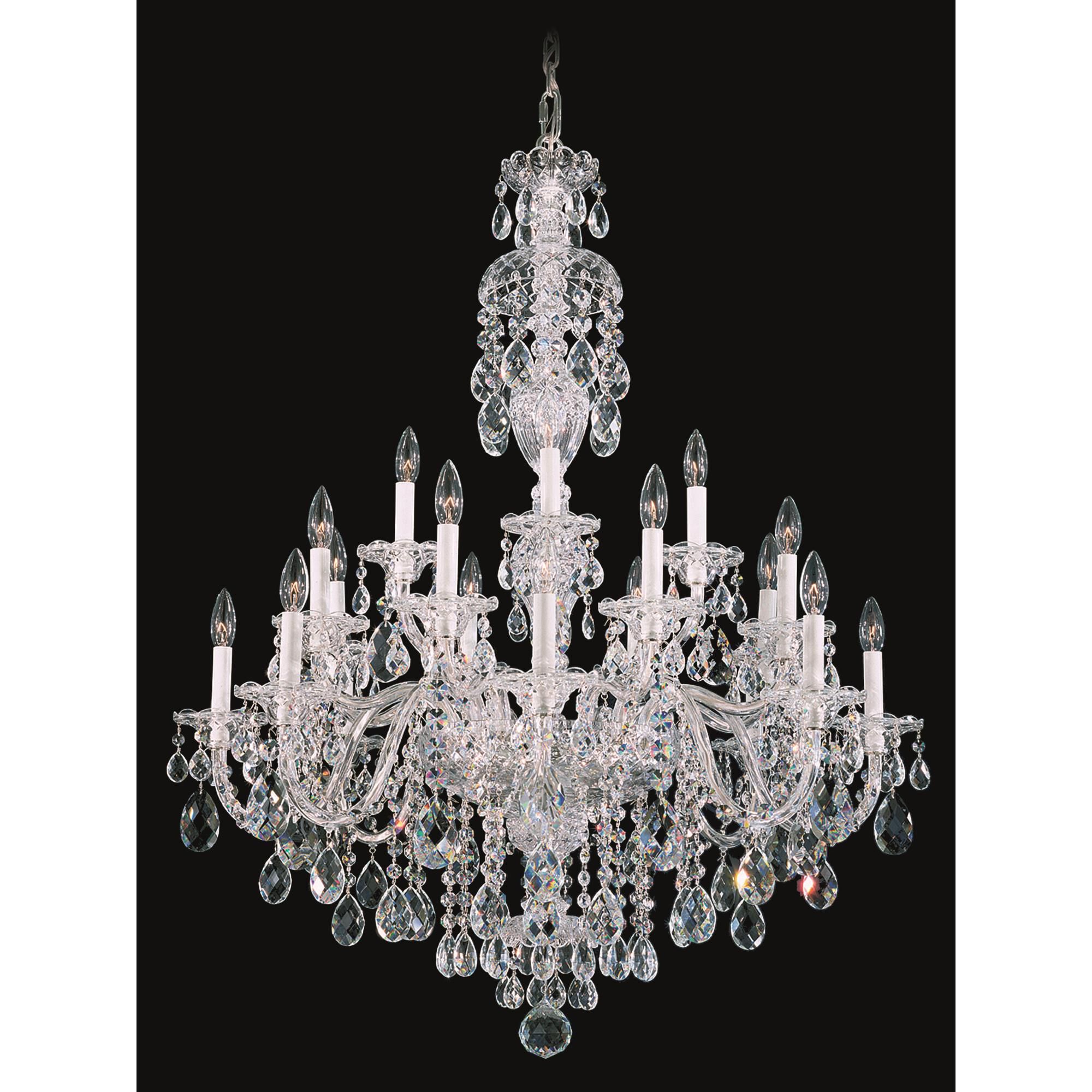 Shown in Polished Silver finish and Clear Heritage crystal