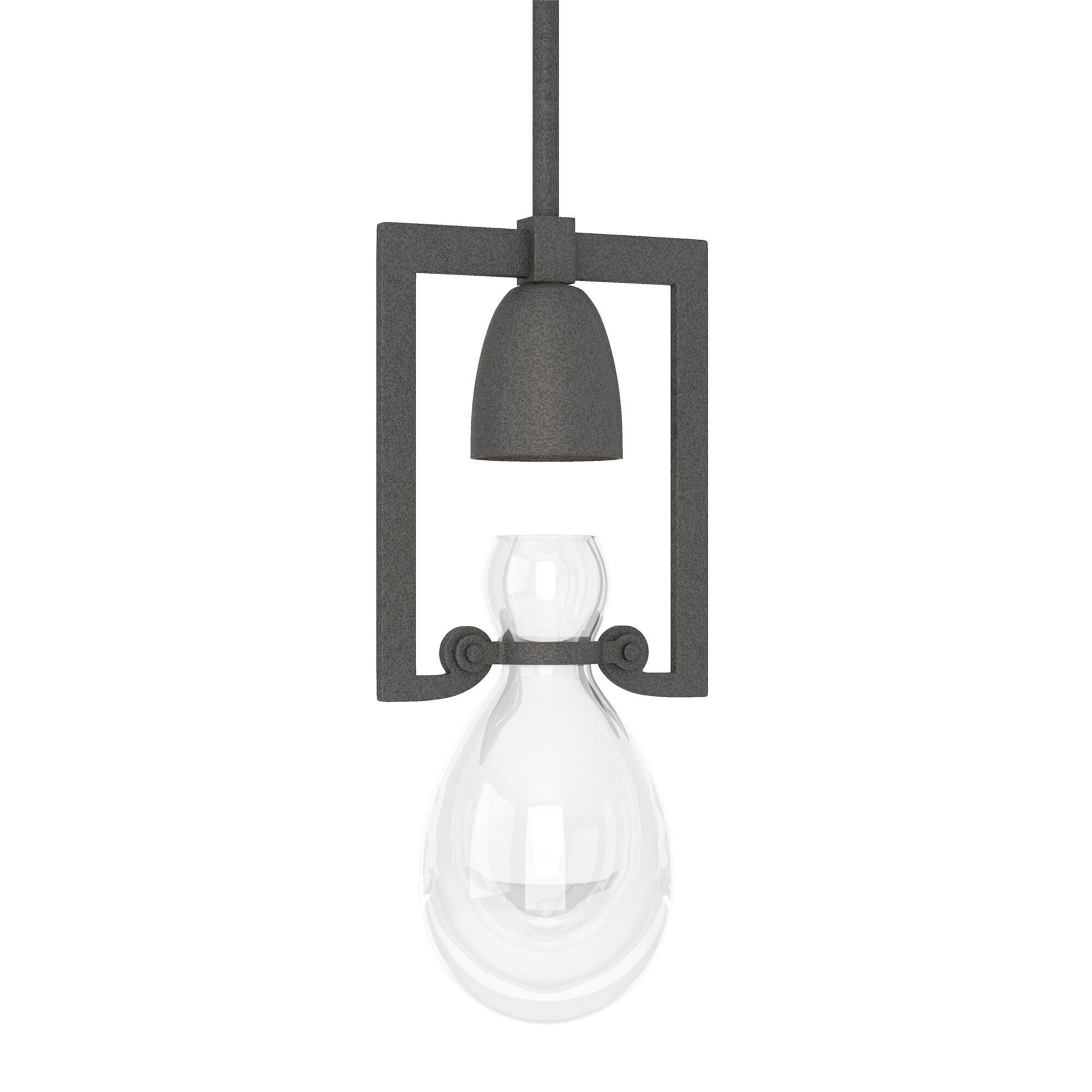 Shown in Natural Iron finish and Clear (Zm) glass