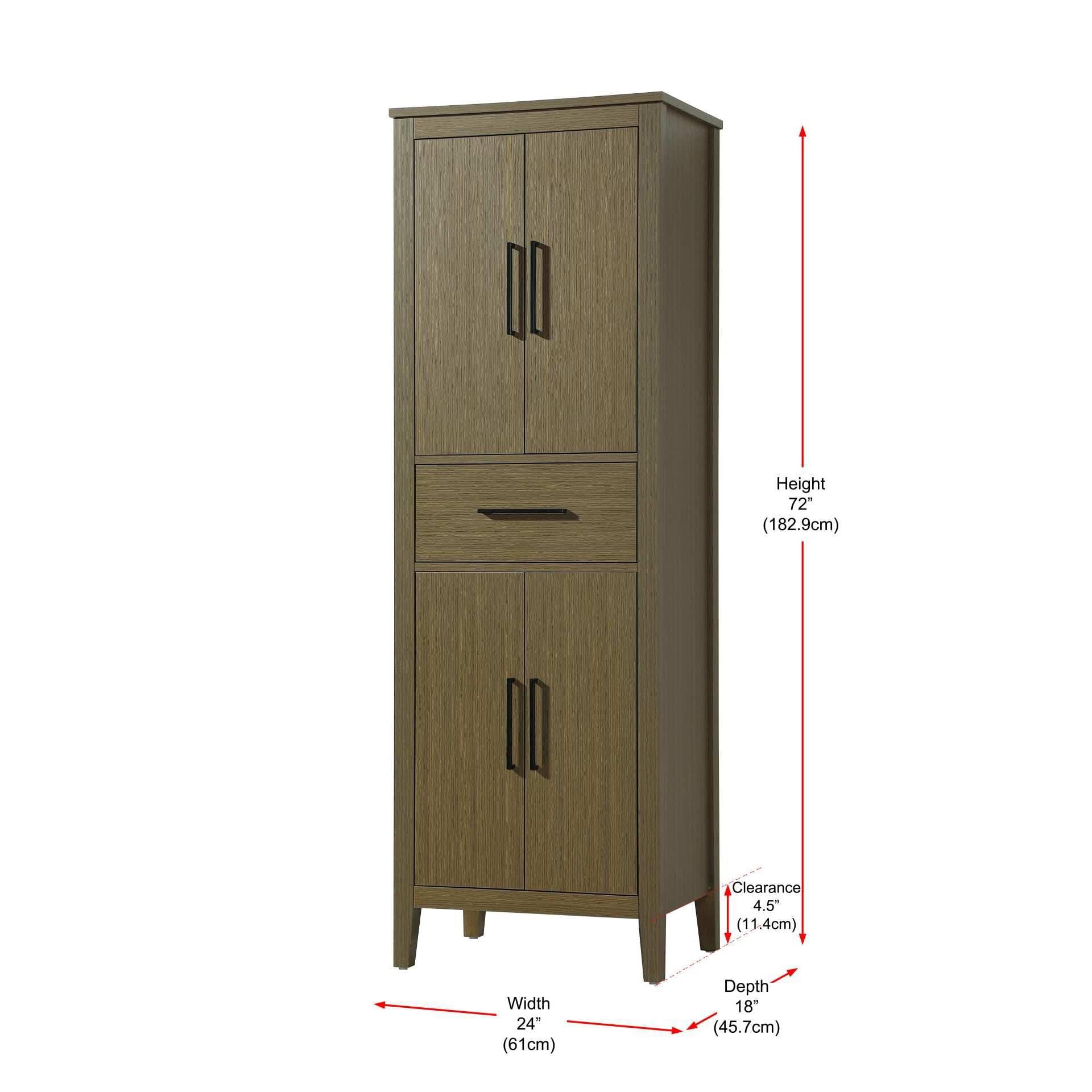 Millie 72 Inch Storage Cabinet by Elegant Decor