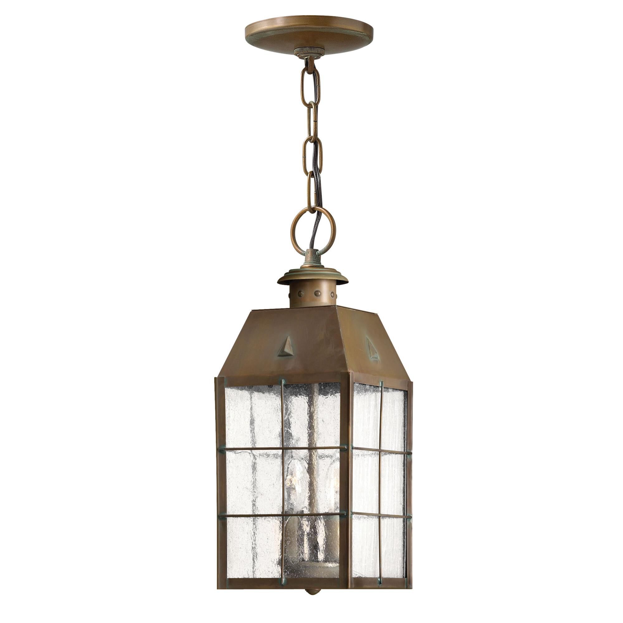 Nantucket 14 Inch Tall 2 Light Outdoor Hanging Lantern by Hinkley Lighting