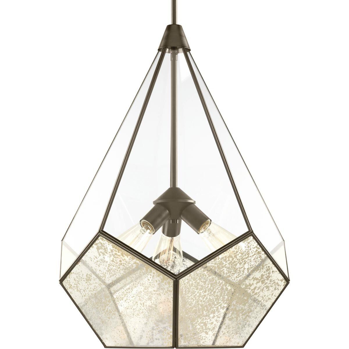 Shown in Antique Bronze finish and Antique Mirror glass