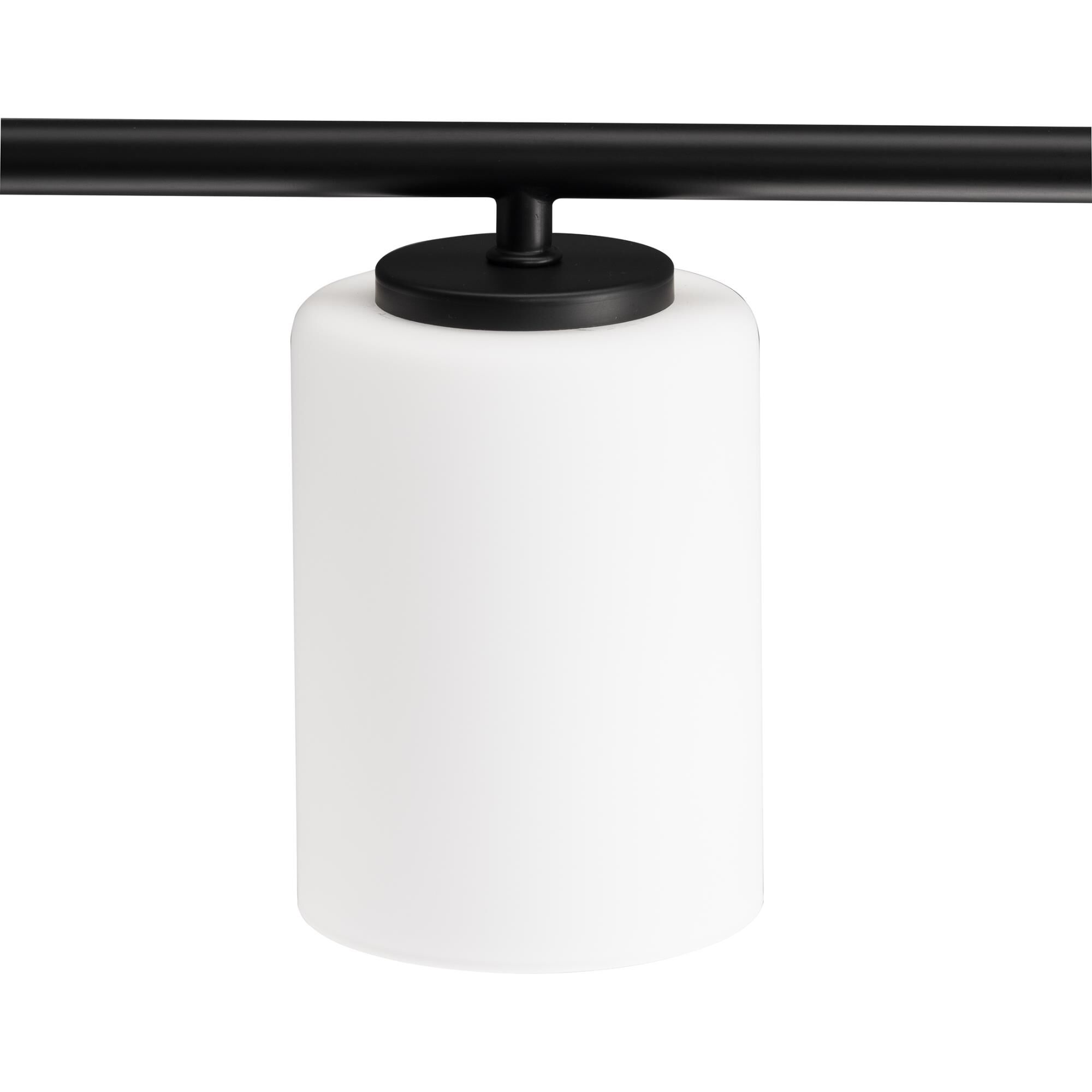 Shown in Black finish and Etched White Cylindrical glass