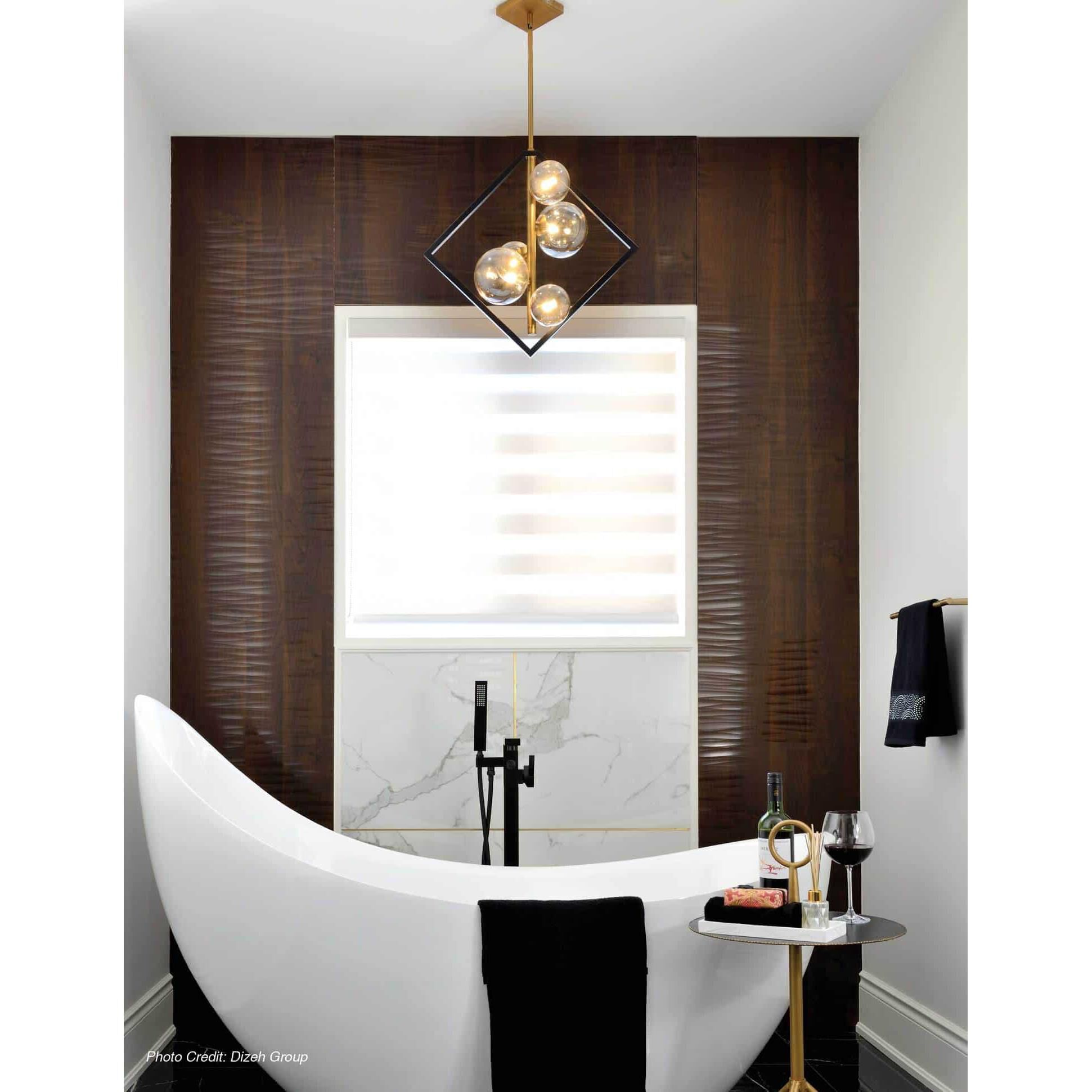 Glasgow 21 Inch 5 Light Linear Suspension Light by Dainolite