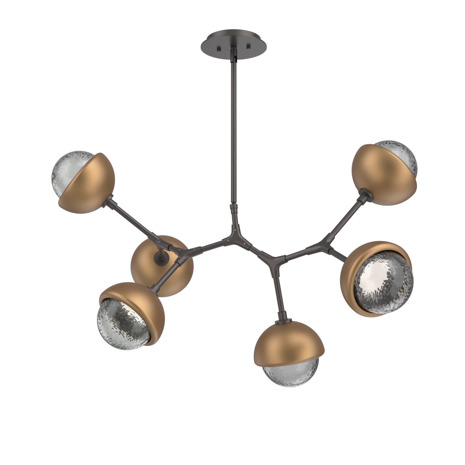 Levi Wilson Cabochon 31 Inch Linear Suspension Light by Hammerton Studio