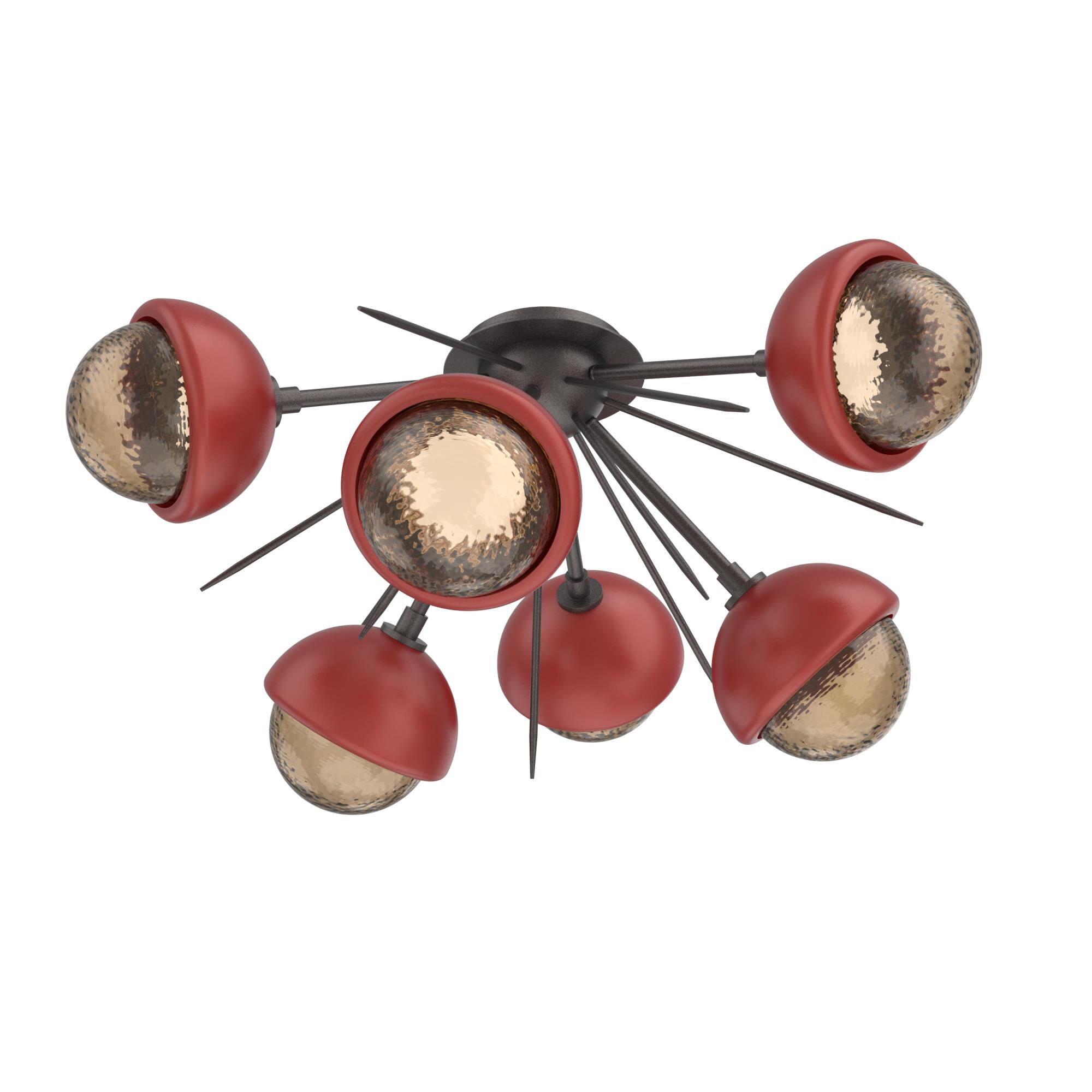 Levi Wilson Cabochon 28 Inch Semi Flush Mount by Hammerton Studio