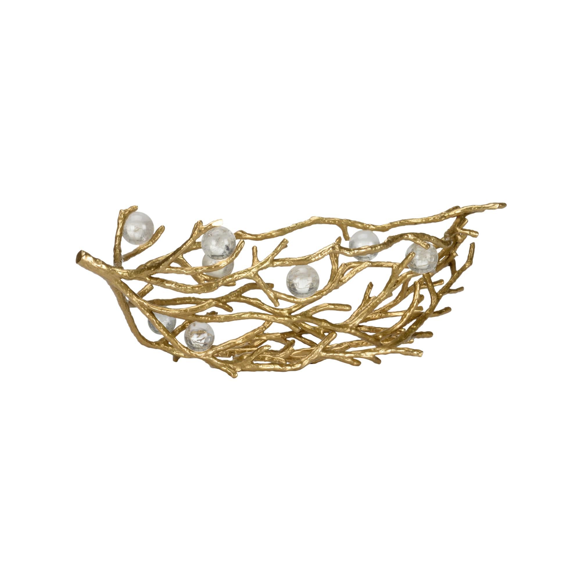 Open Twig and Crystal Bowl by Chelsea House