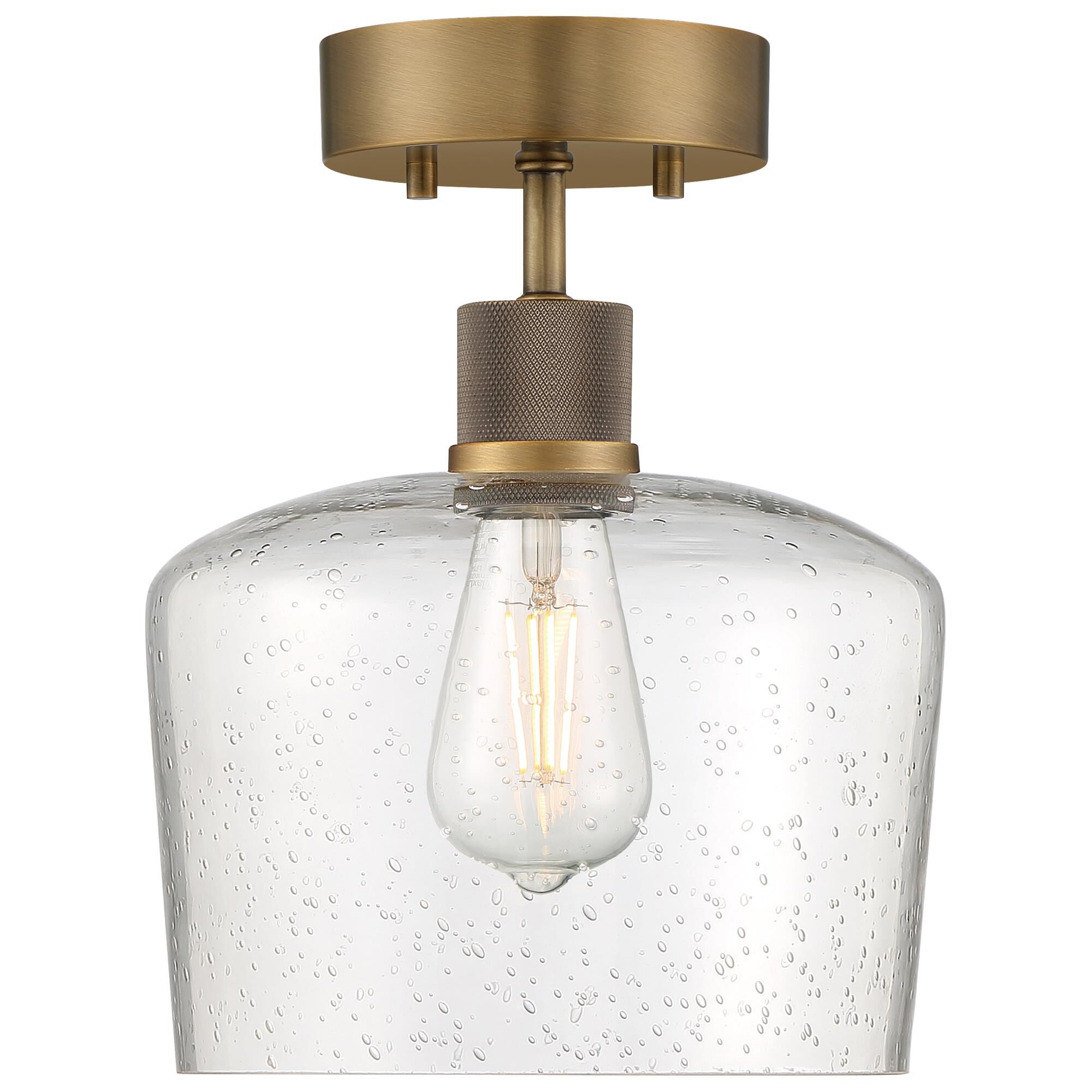 Port Nine 9 Inch 1 Light LED Semi Flush Mount by Access Lighting