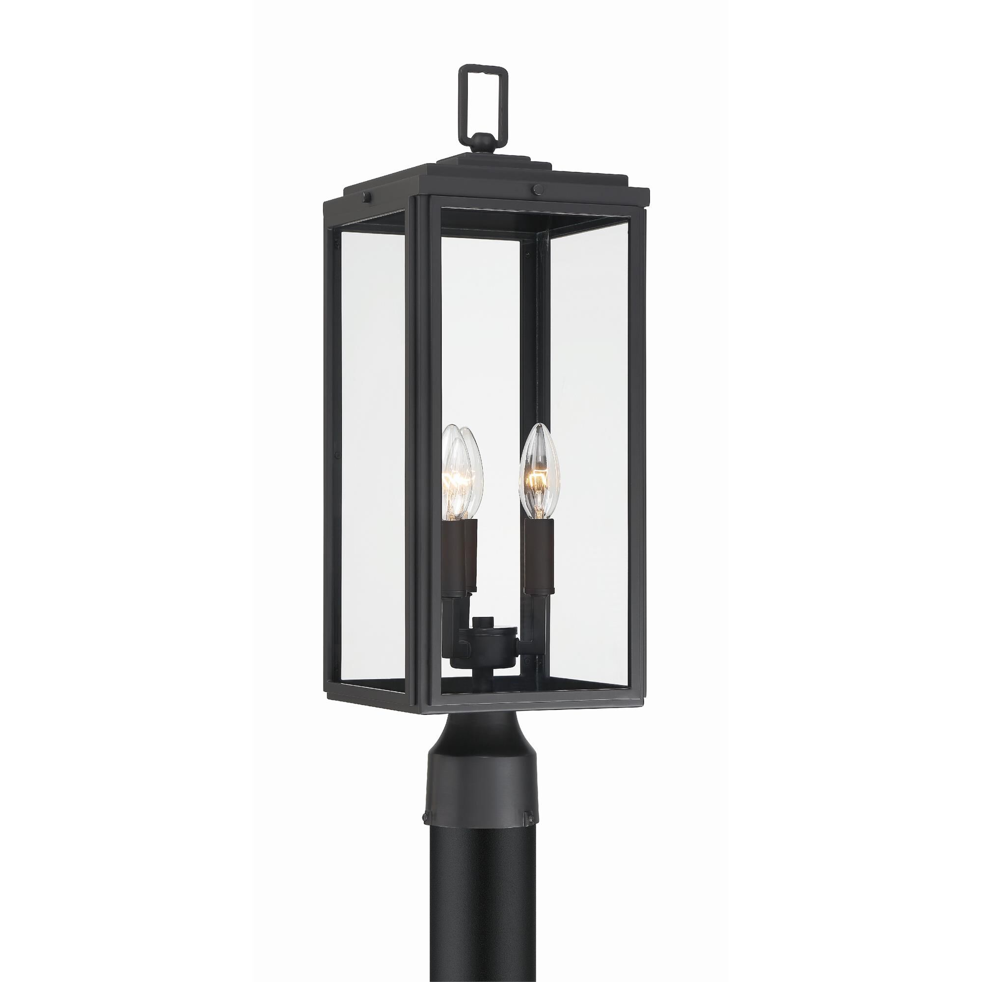 Shown in Matte Black finish and Clear glass and Clear Glass shade