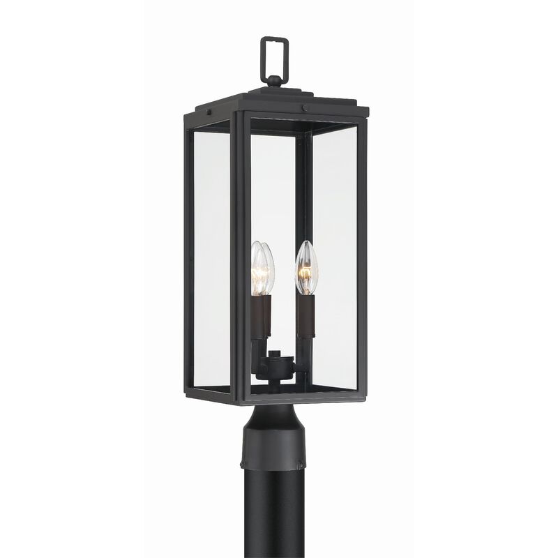 Byron 22 Inch Tall 3 Light Outdoor Post Lamp by Crystorama