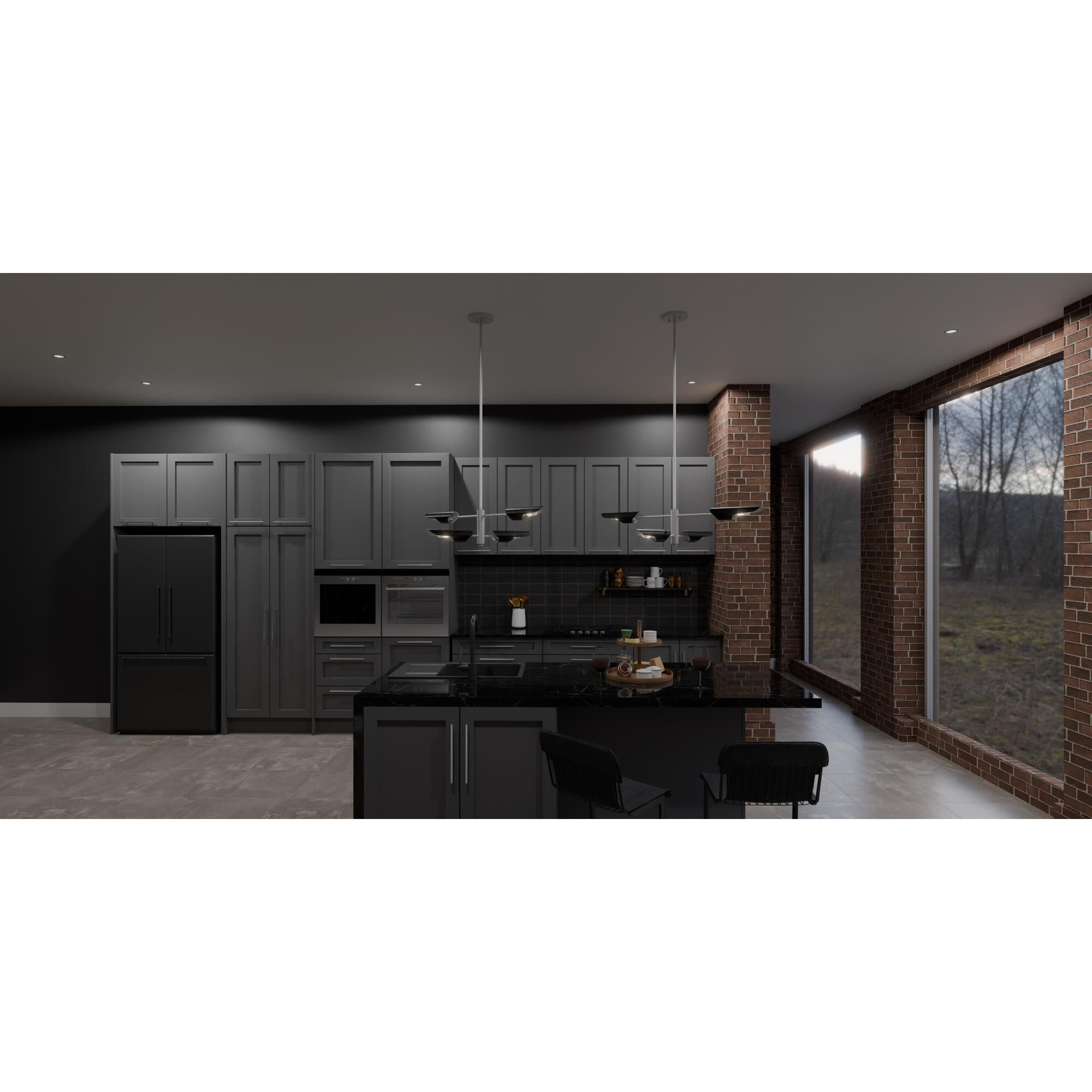 Leoni 44 Inch 4 Light Linear Suspension Light by Quoizel