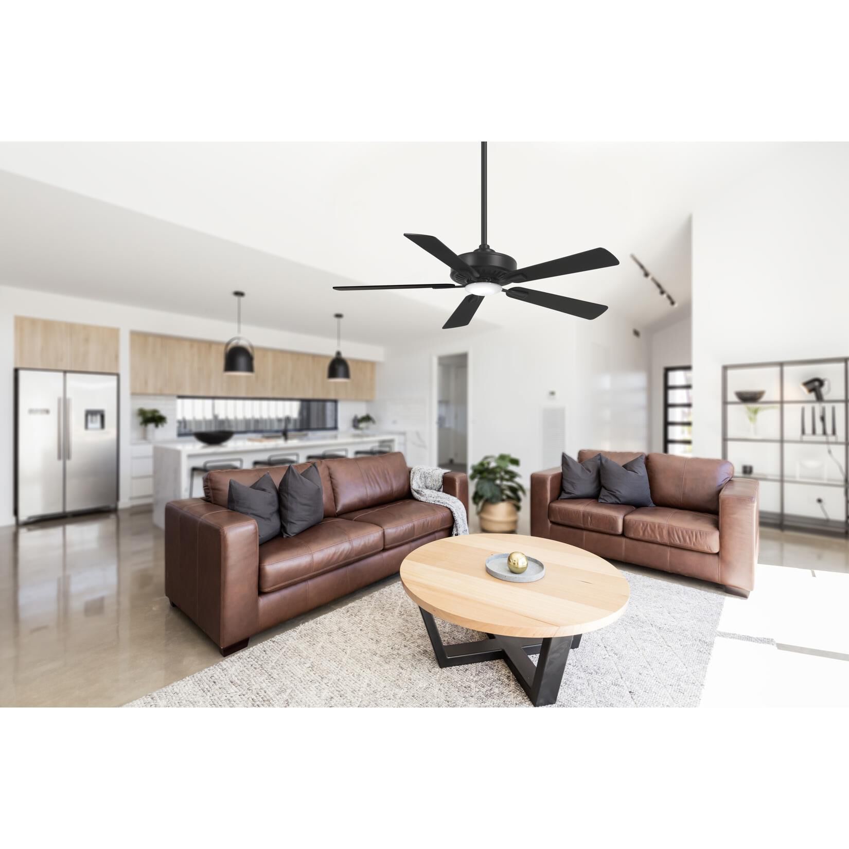 Contractor 52 Inch Ceiling Fan with Light Kit by Minka Aire