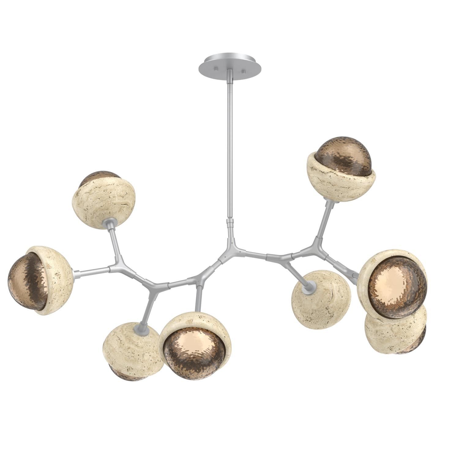 Levi Wilson Cabochon 38 Inch Linear Suspension Light by Hammerton Studio