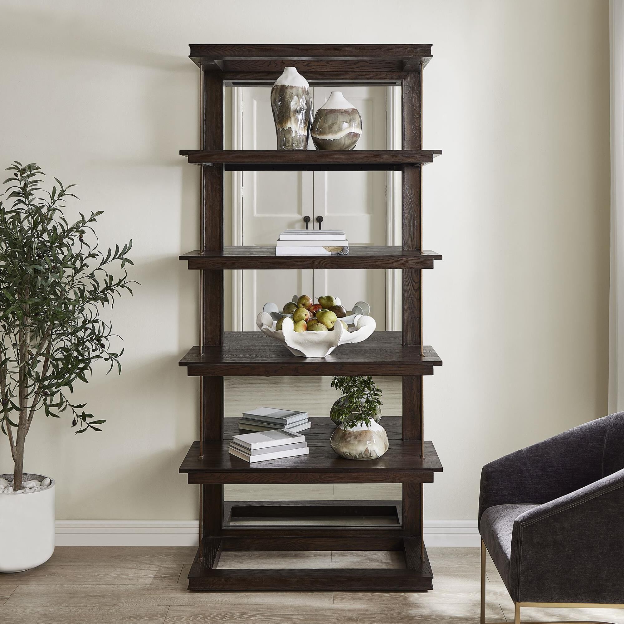 Matthew Williams Kai 82 Inch Etagere by Uttermost