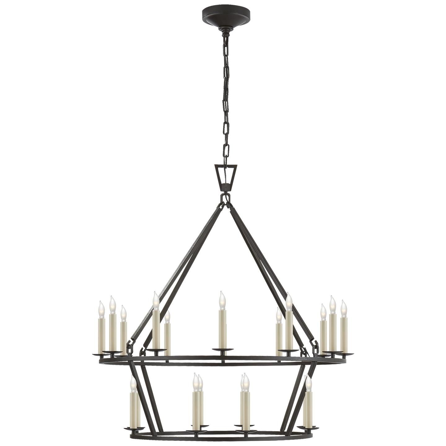 Chapman & Myers Darlana 30 Inch 20 Light Chandelier by Visual Comfort Signature Collection