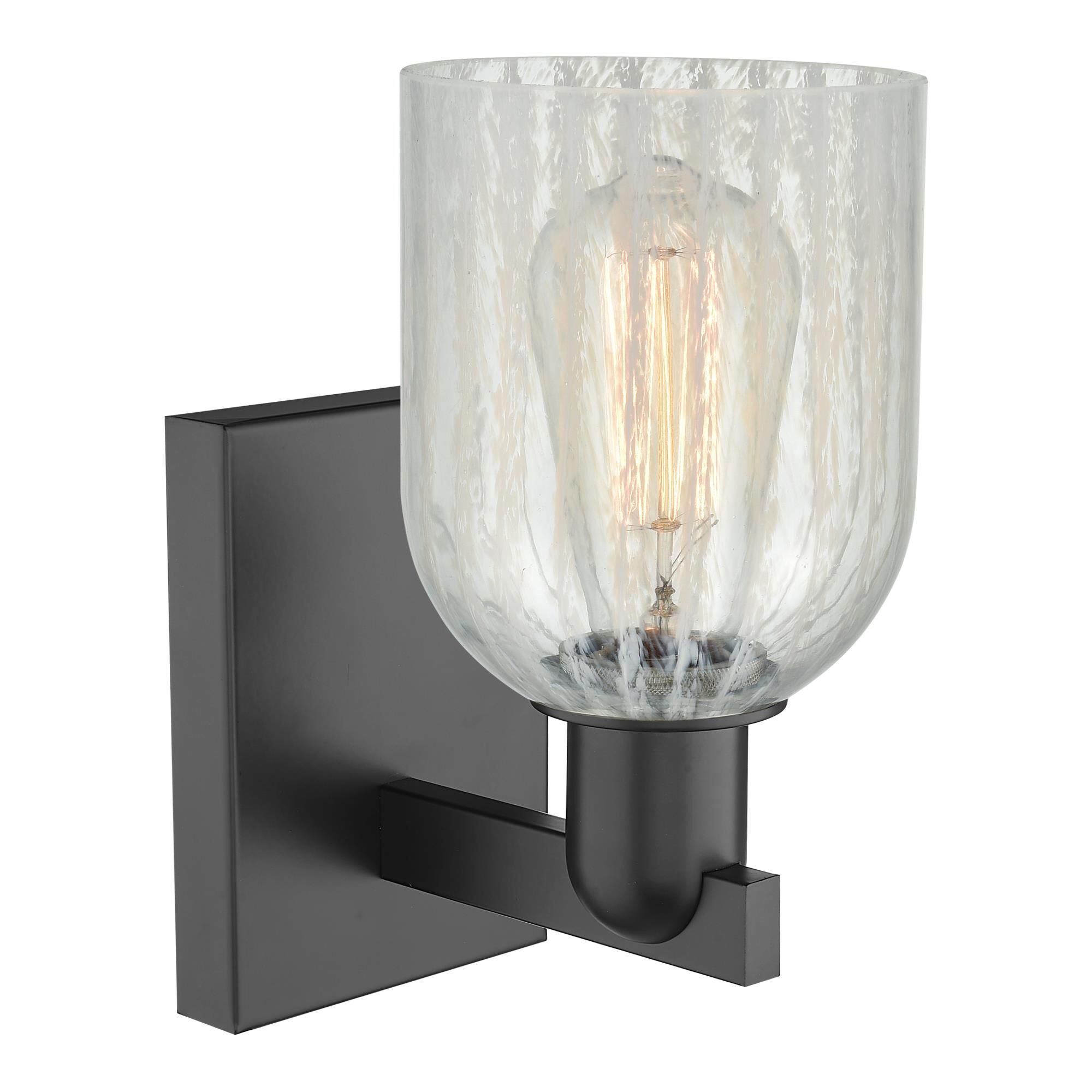 Shown in Matte Black finish and Mouchette glass