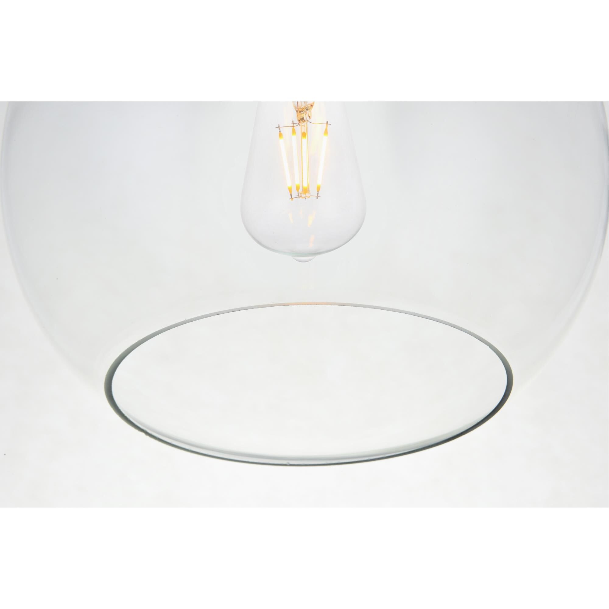 Baxter 10 Inch Semi Flush Mount by Elegant Lighting