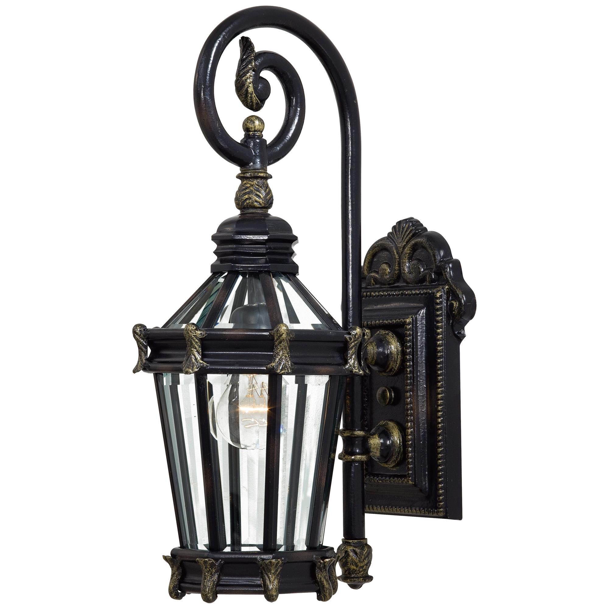 Shown in Heritage W/ Gold Highlights finish and Clear Beveled glass