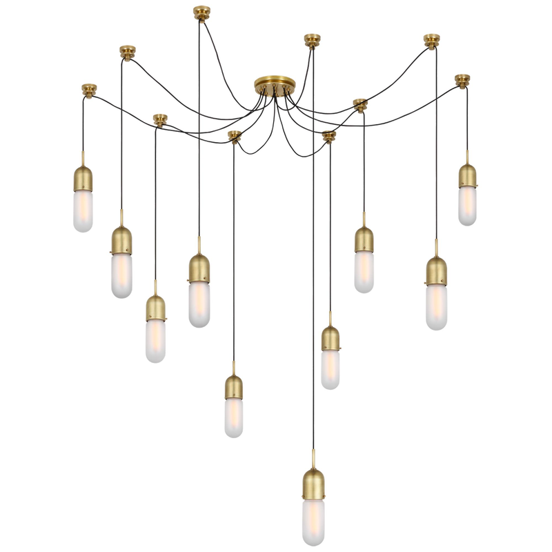 Thomas O'Brien Junio 9 Inch 10 Light LED Multi Light Pendant by Visual Comfort Signature Collection
