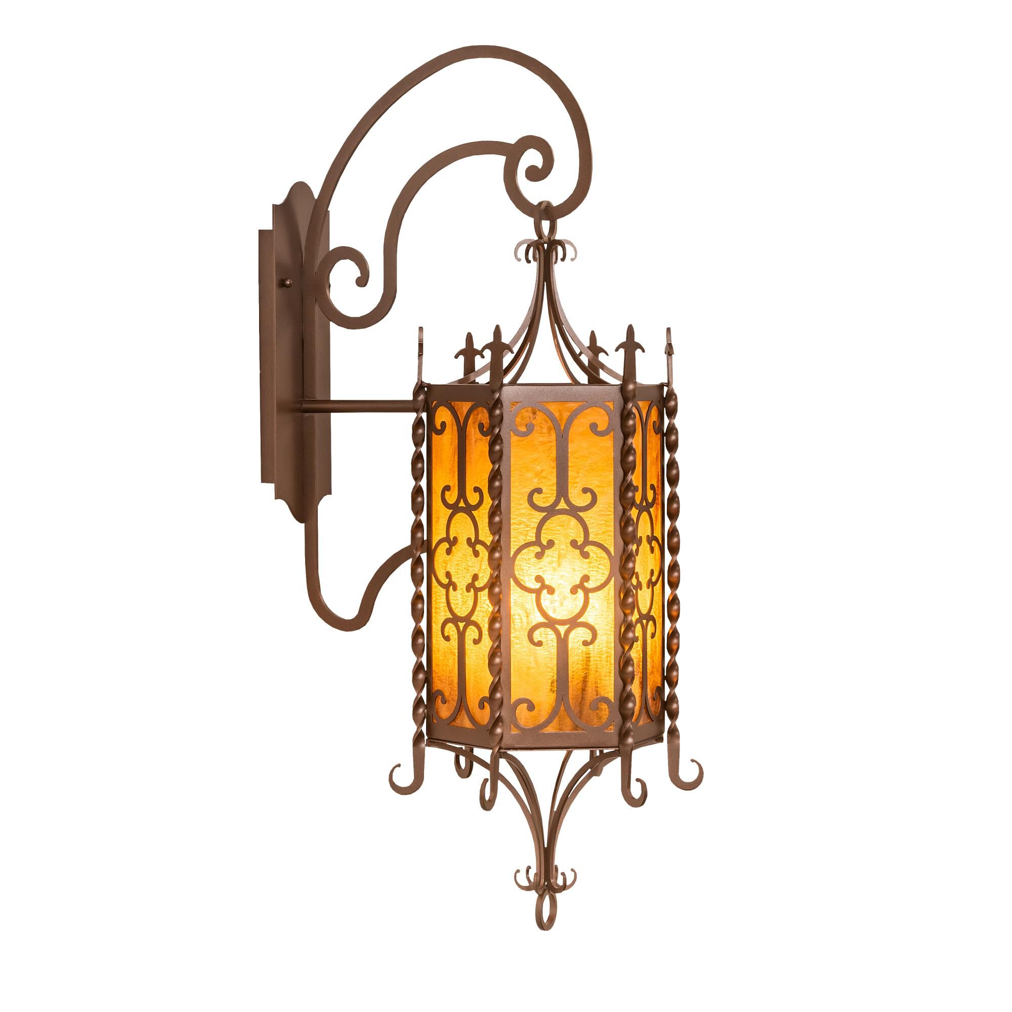 Cosette 33 Inch Tall 3 Light Outdoor Wall Light by Meyda Lighting