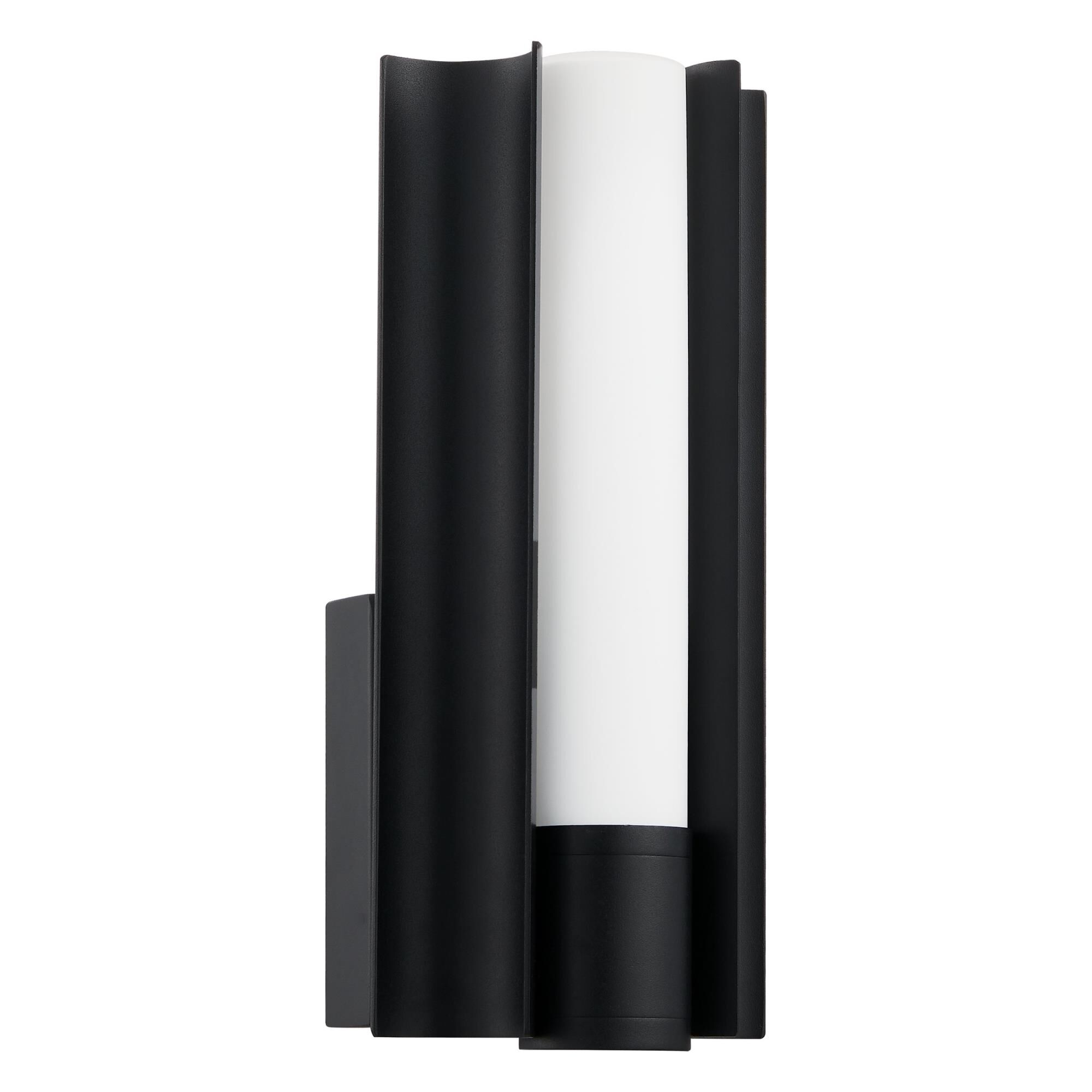 Shown in Textured Black finish and Etched Opal glass