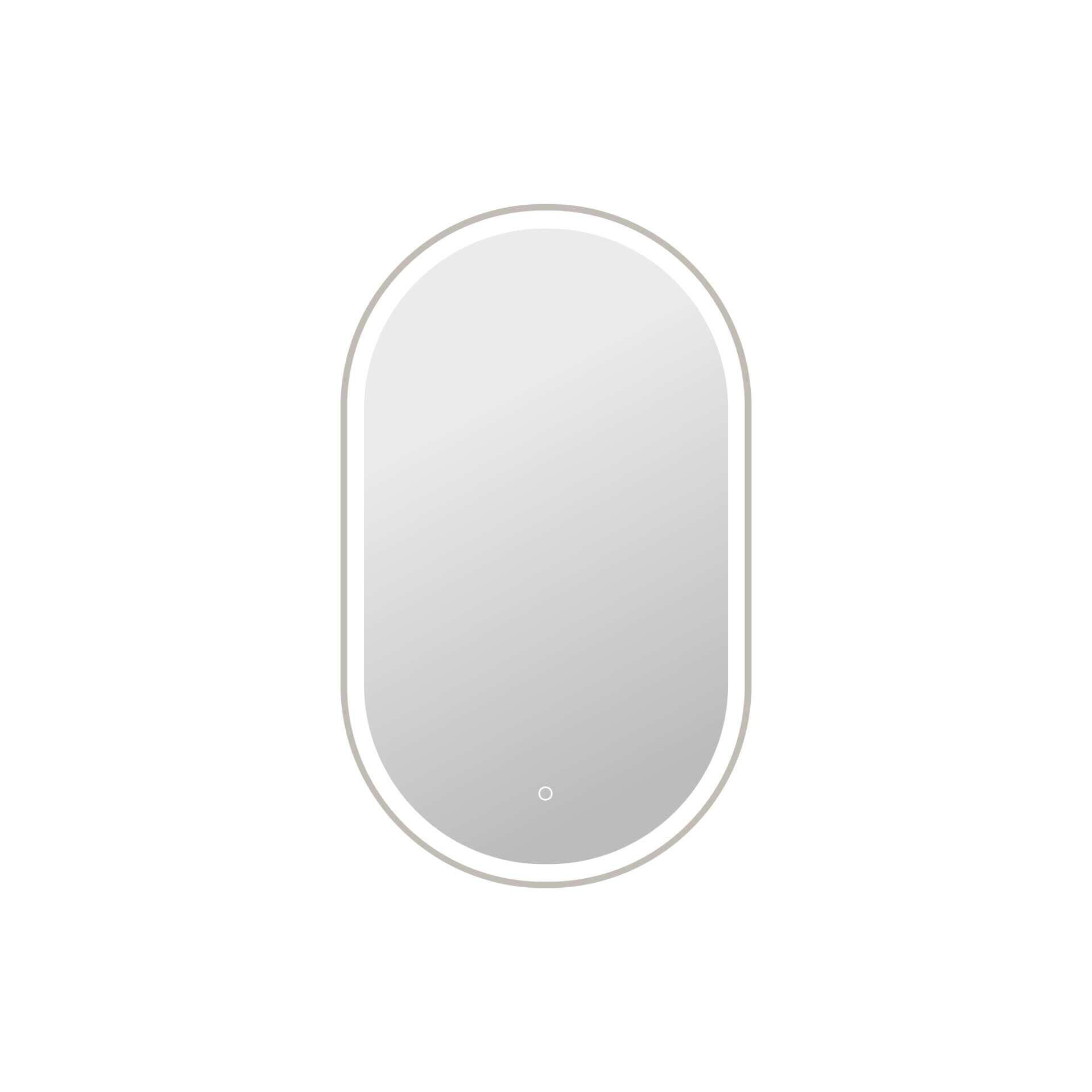 Harmoni 40 Inch Oval LED Lighted Mirror by Elegant Decor