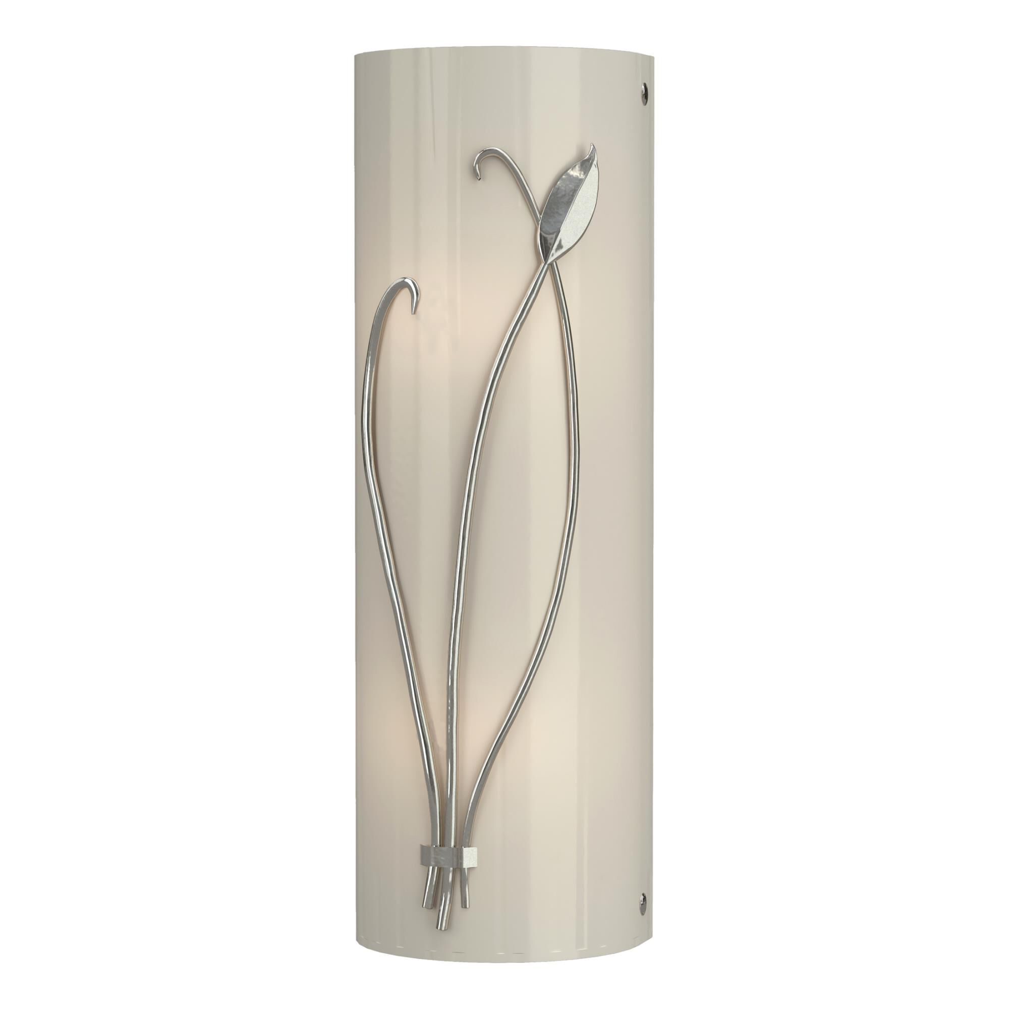 Shown in Sterling finish and Ivory Art glass and Right Orientation accent