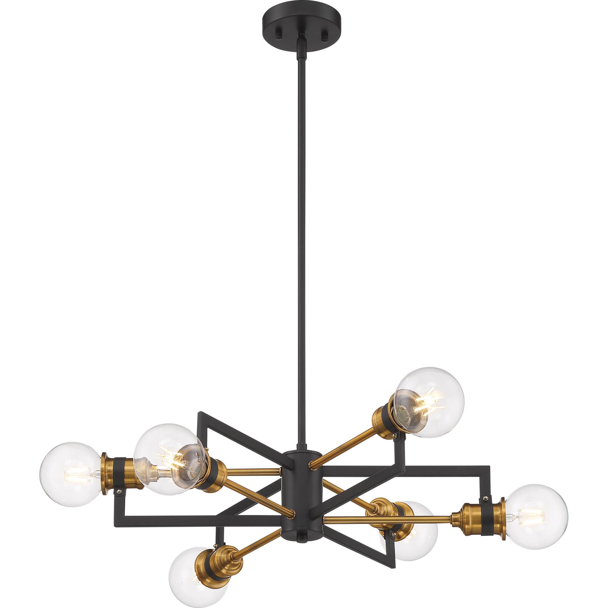 Intention 23 Inch 6 Light Chandelier by Nuvo Lighting
