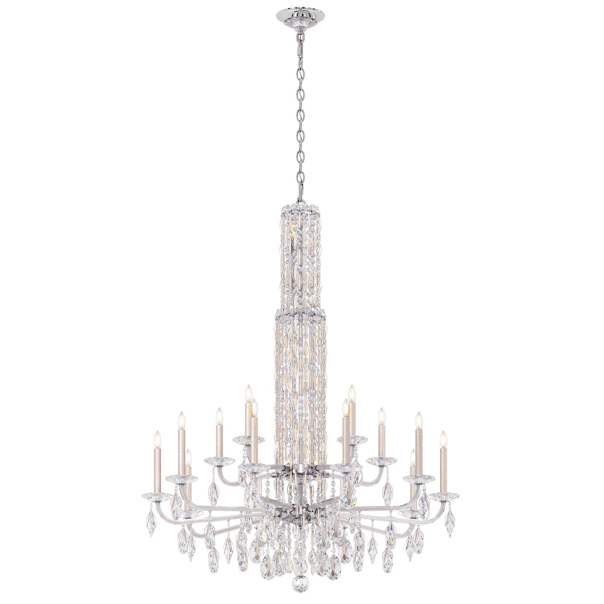 Shown in Antique Silver finish and Clear Radiance crystal