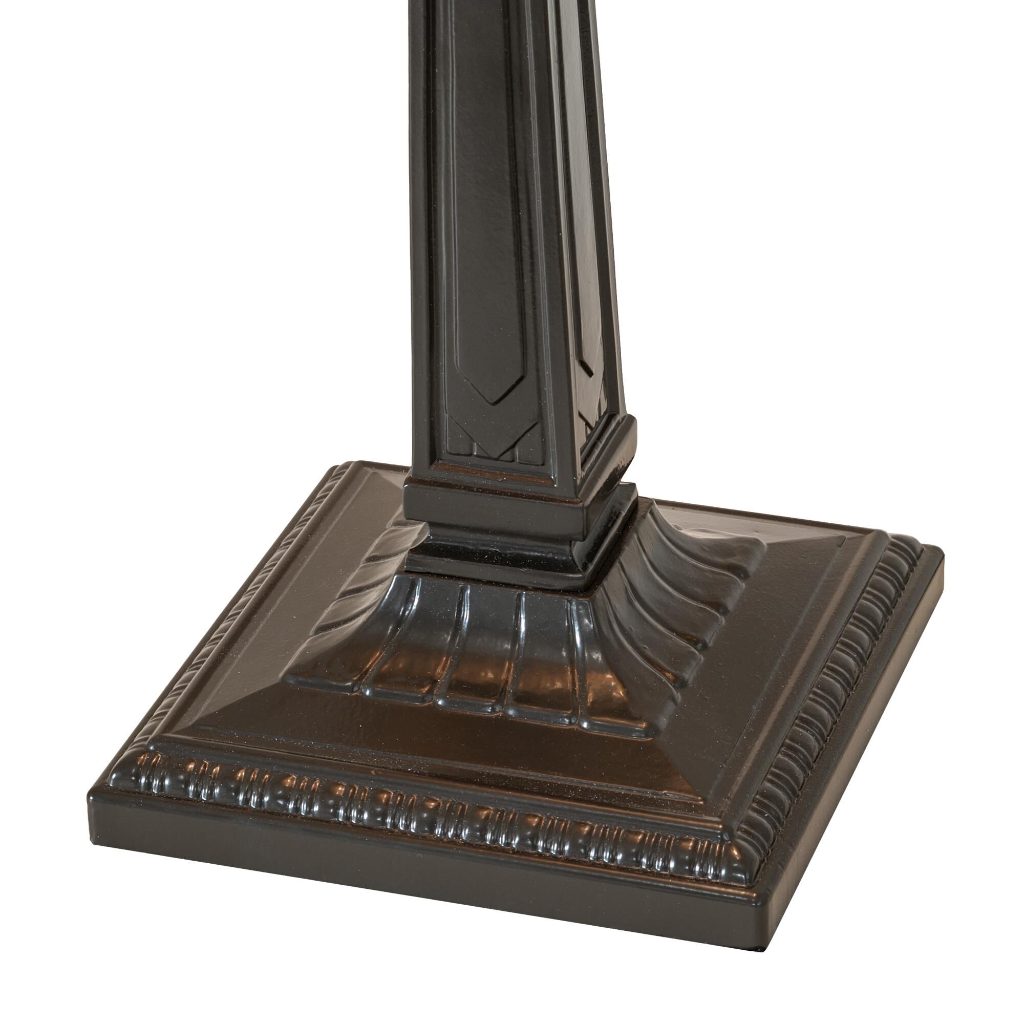 Shown in Mahogany Bronze finish and Amber /Acrylic glass