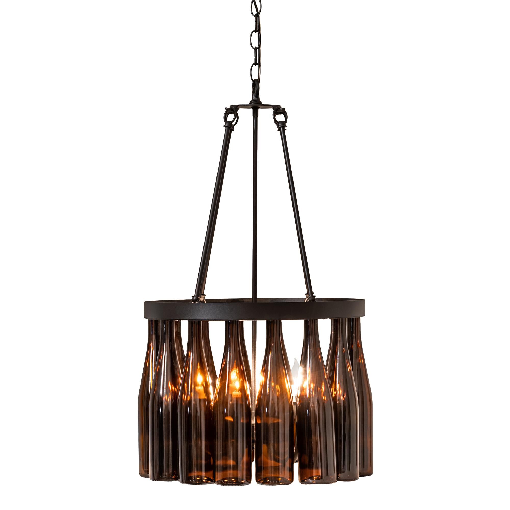 Wine Bottle 18 Inch 5 Light Mini Chandelier by Meyda Lighting