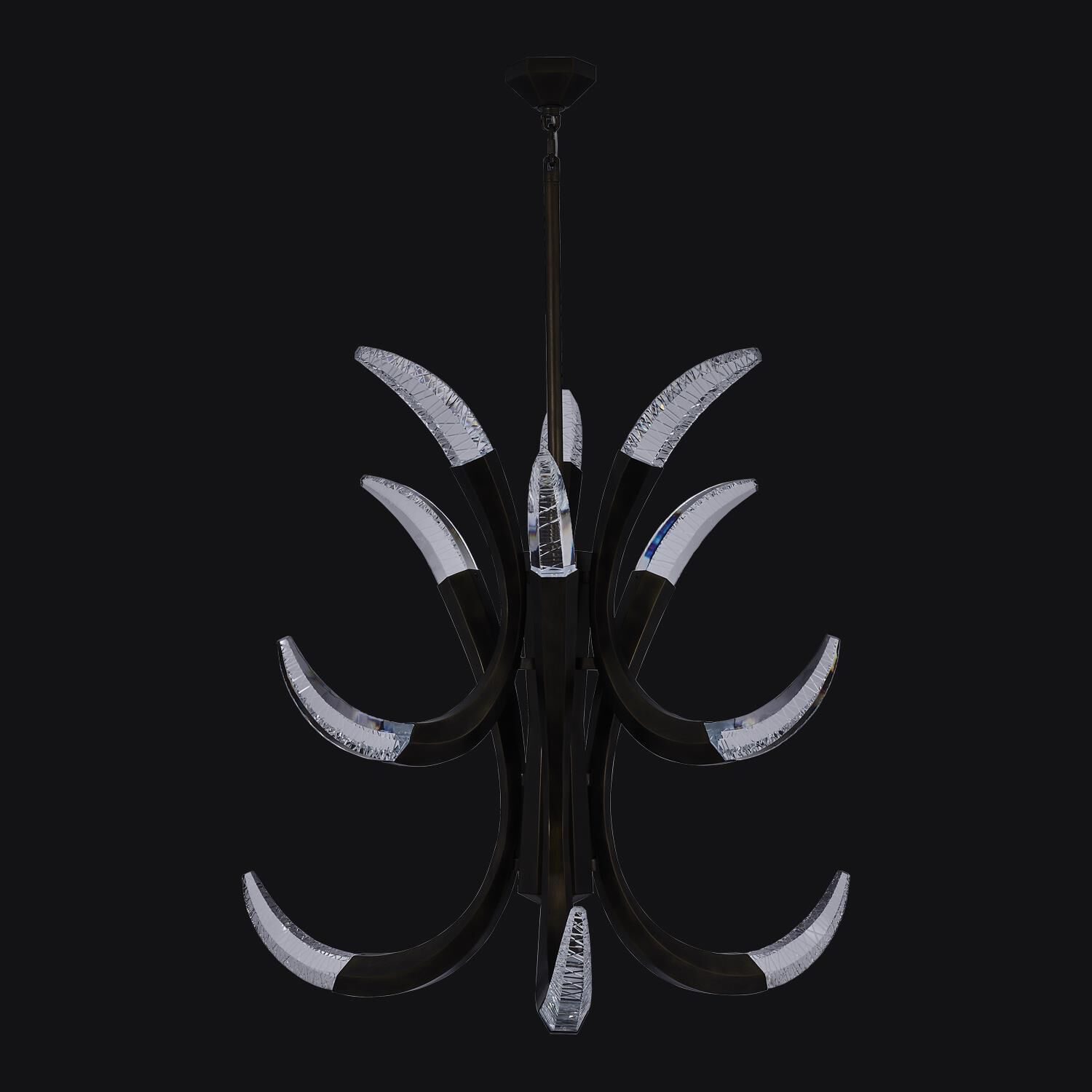 Shown in Vintage Bronze finish and Firenze Clear crystal