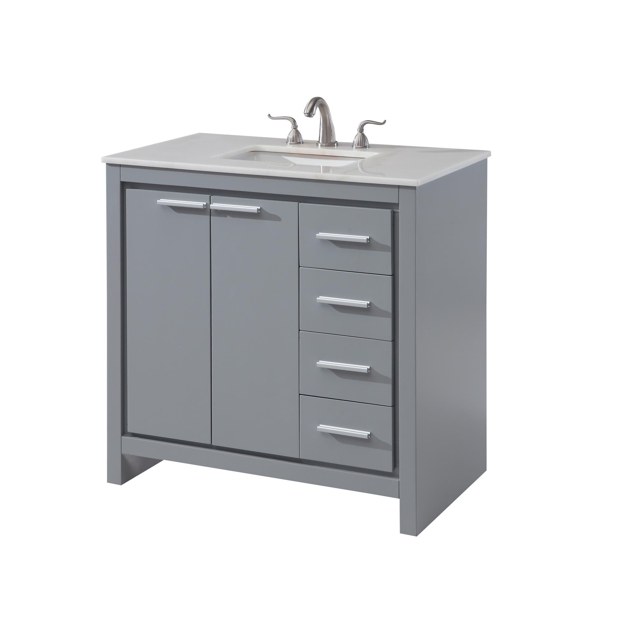 Shown in Grey finish