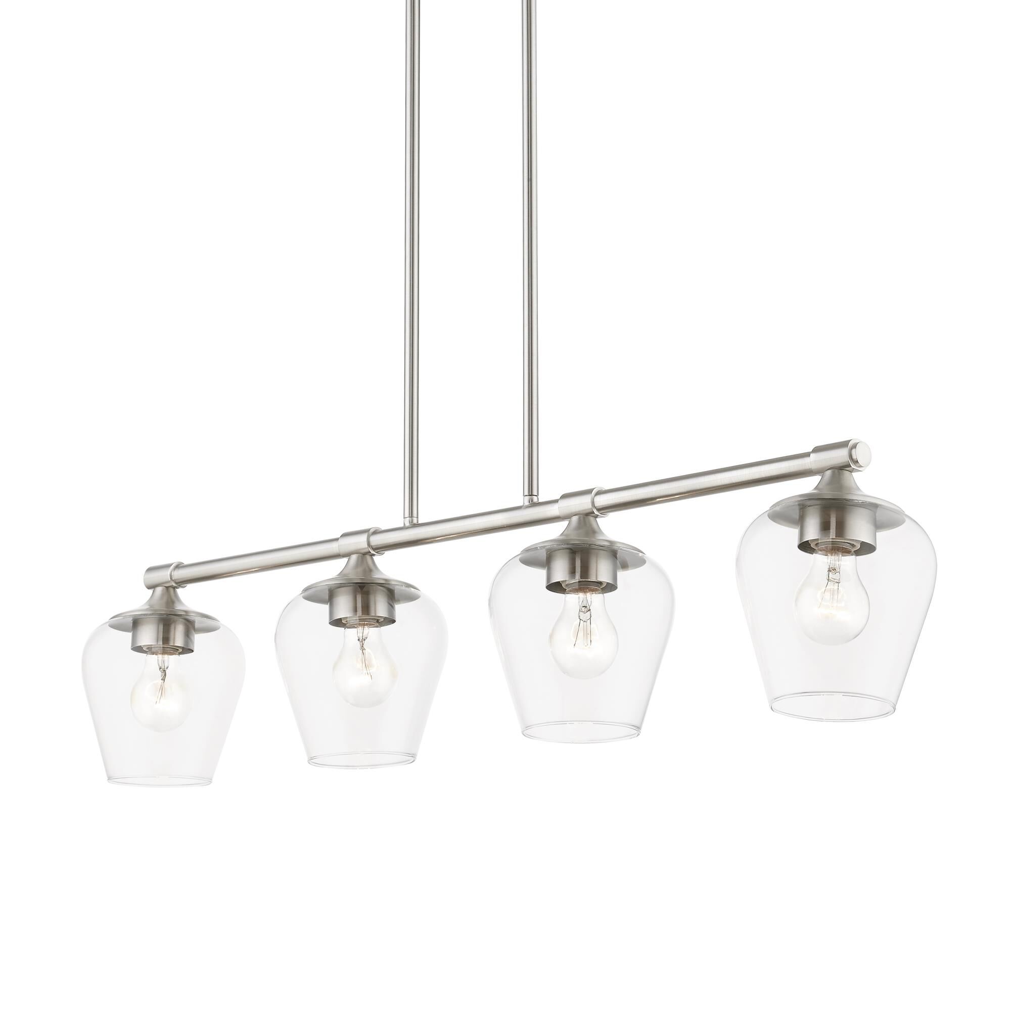 Willow 35 Inch 4 Light Linear Suspension Light by Livex Lighting