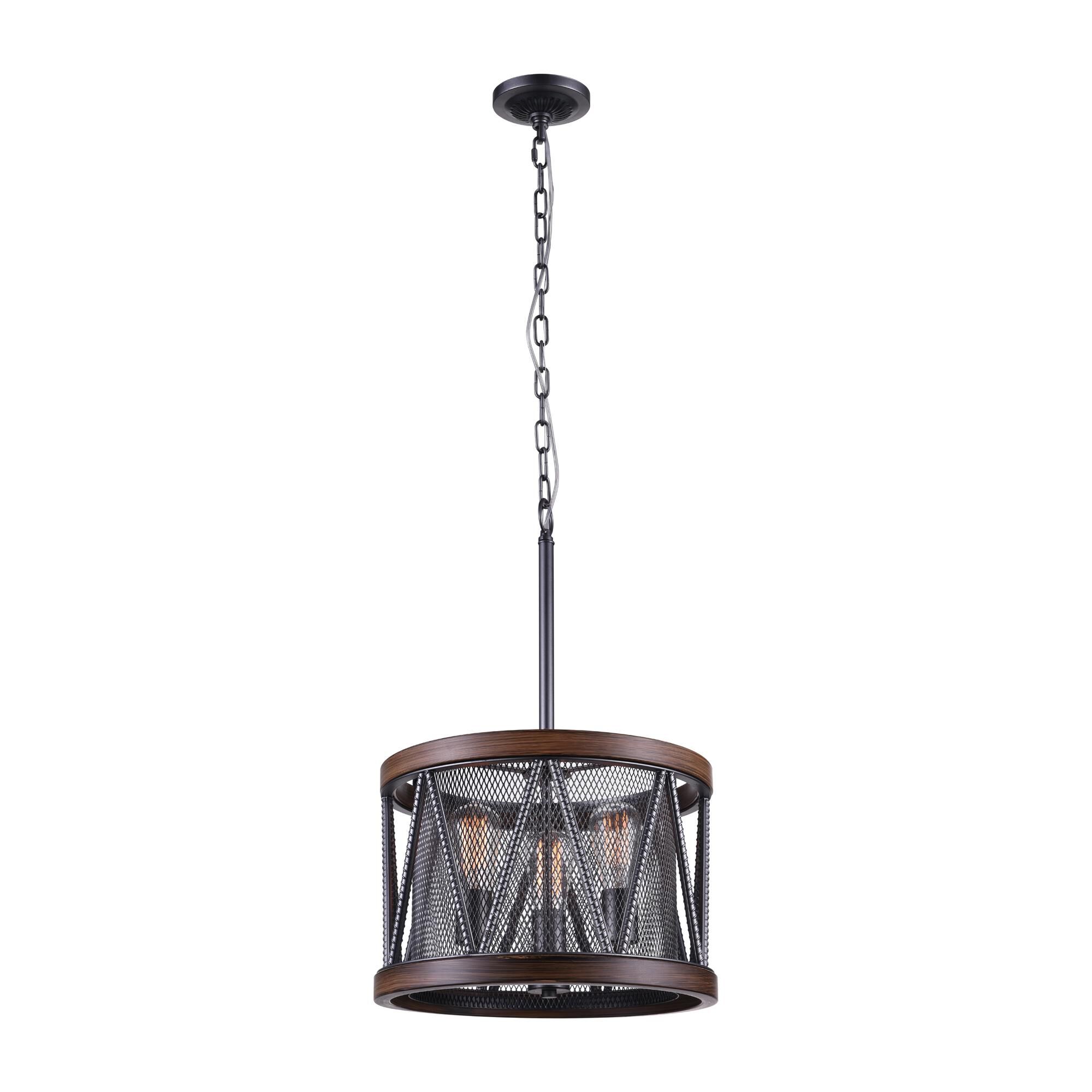 Parsh 16 Inch 3 Light Mini Chandelier by CWI Lighting